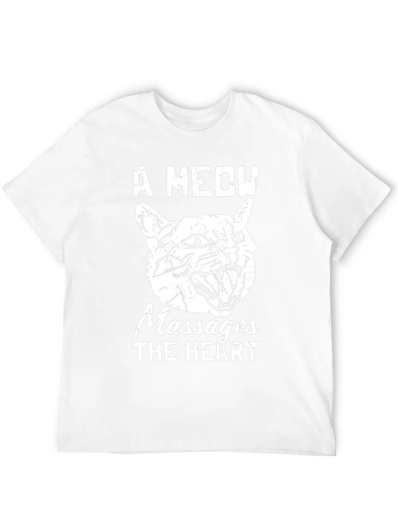 A Meow Massages The Heart Graphic T-Shirt