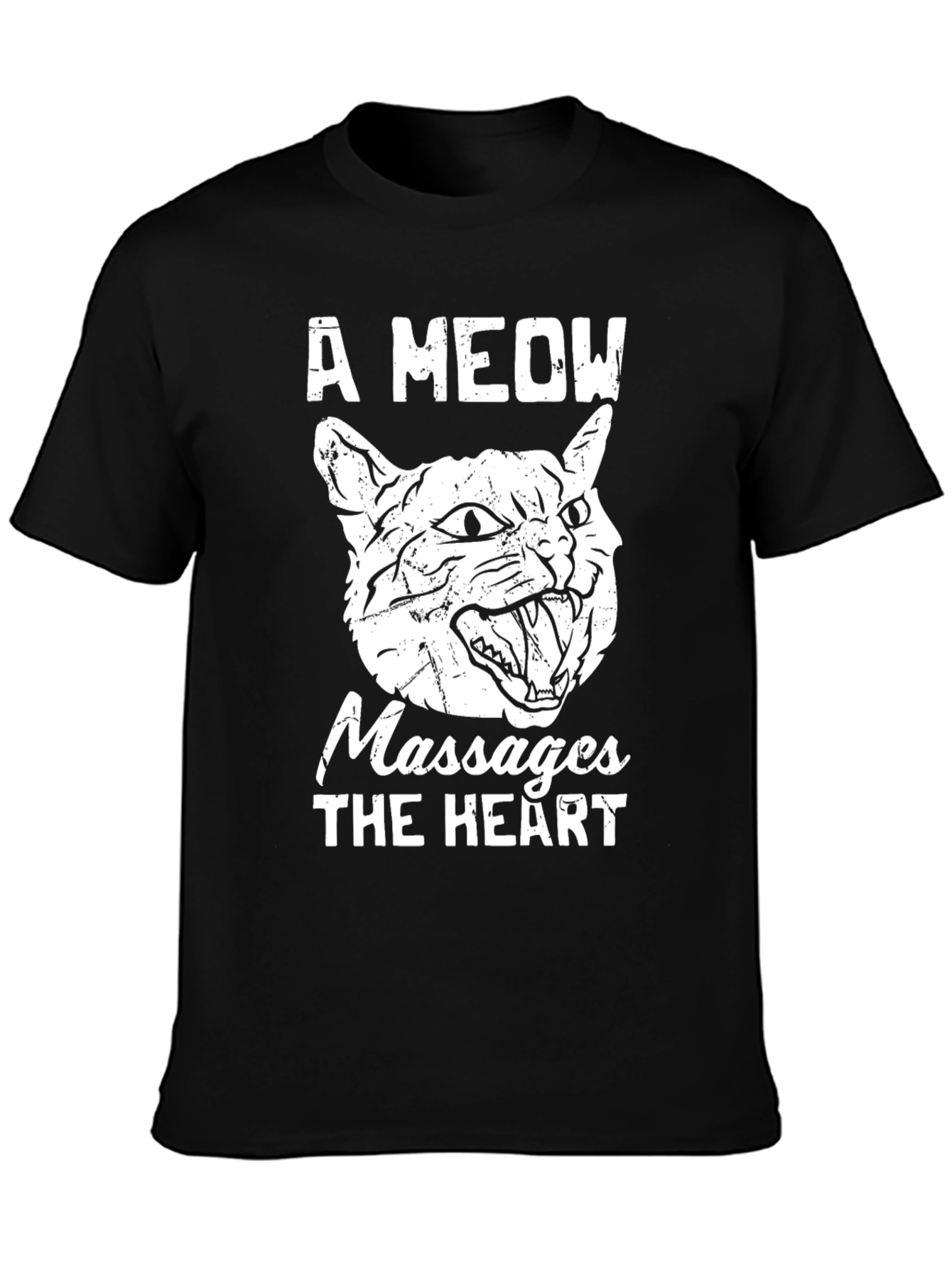 A Meow Massages The Heart Graphic T-Shirt