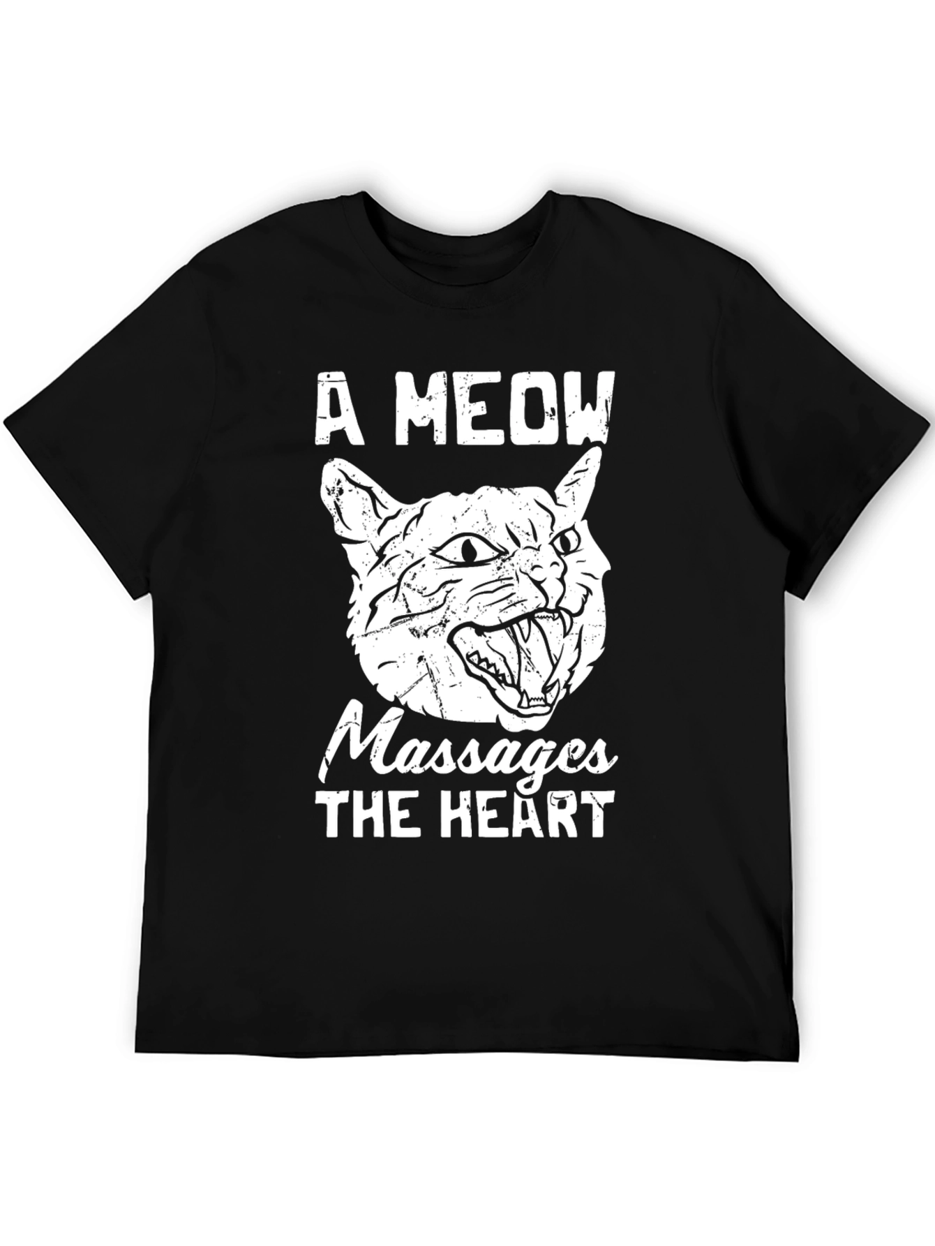 A Meow Massages The Heart Graphic T-Shirt