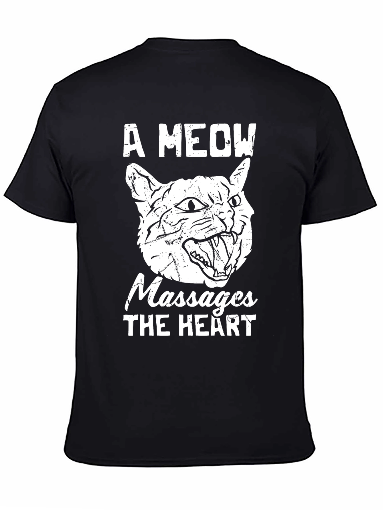 A Meow Massages The Heart Graphic T-Shirt