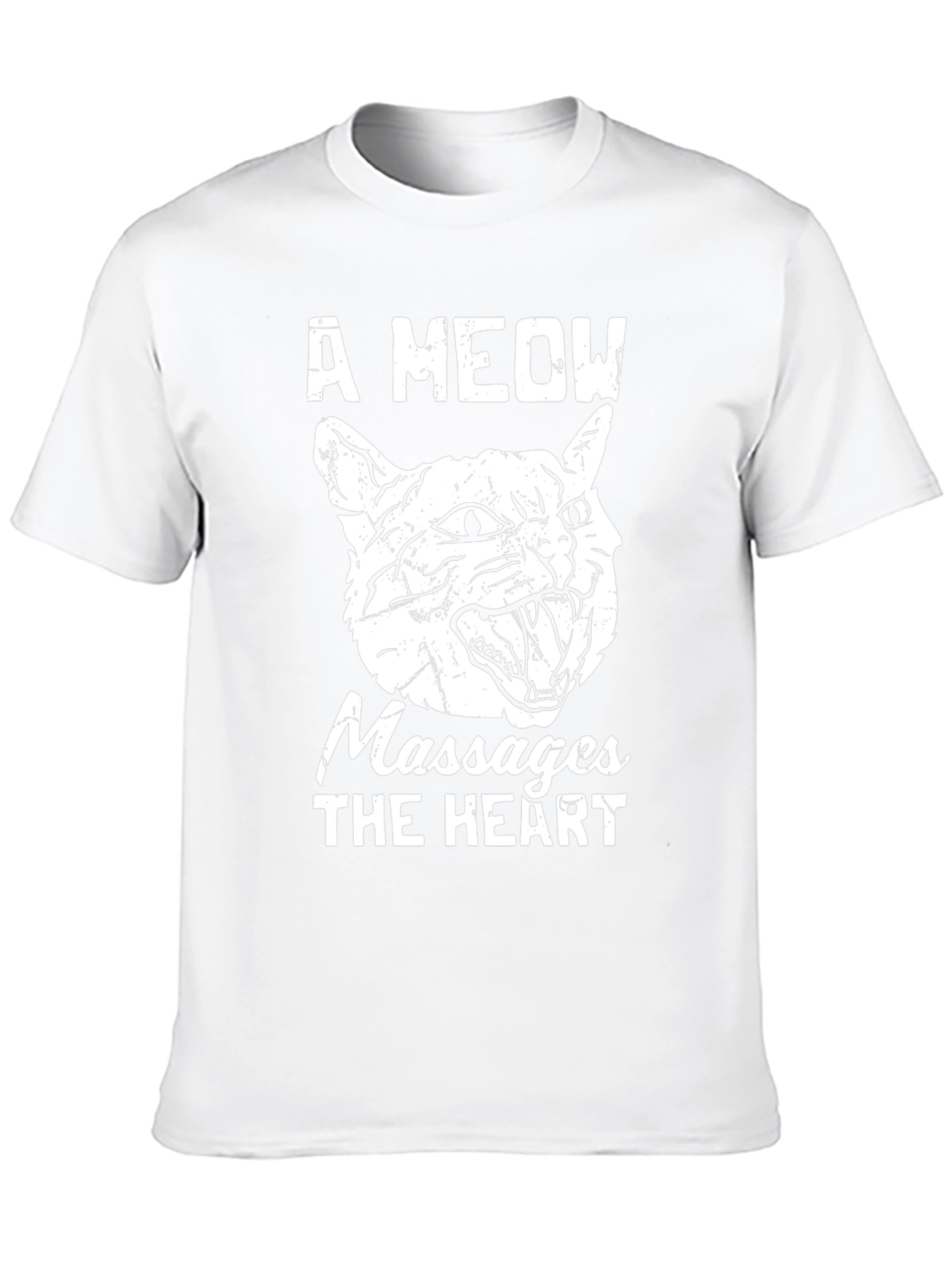 A Meow Massages The Heart Graphic T-Shirt