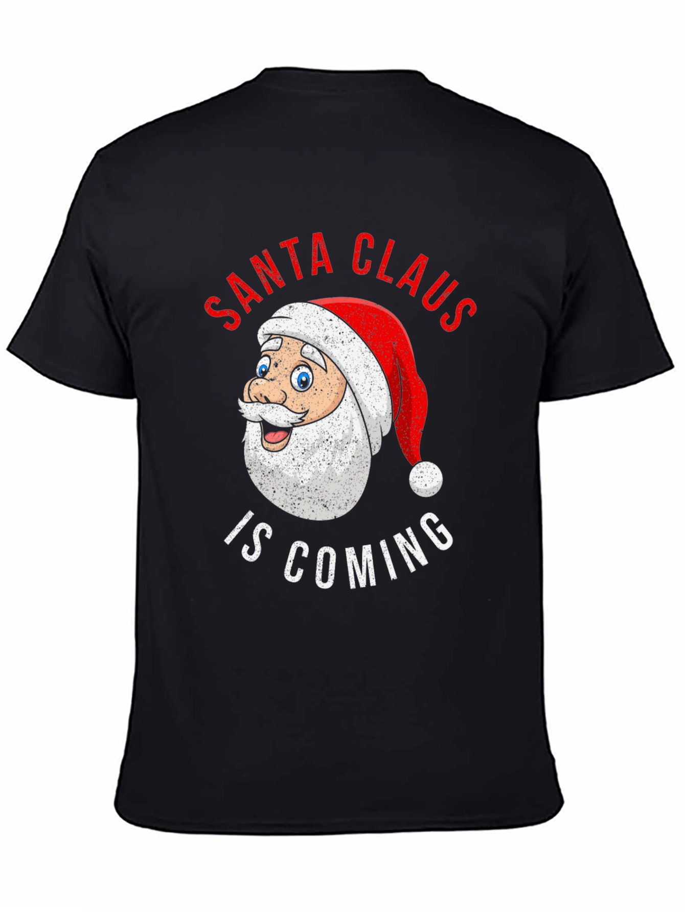 Santa Claus is Coming Christmas Graphic T-Shirt