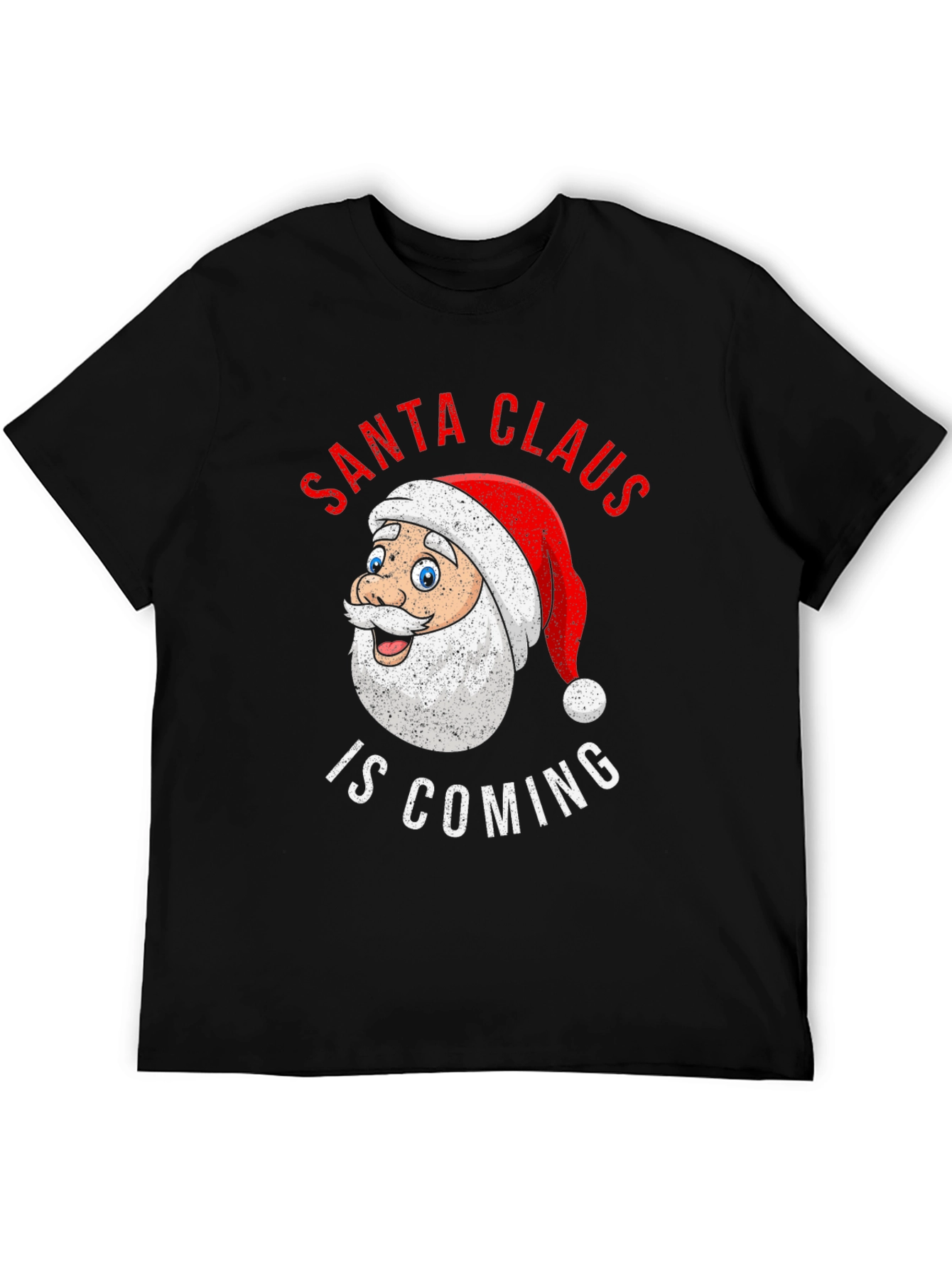Santa Claus is Coming Christmas Graphic T-Shirt