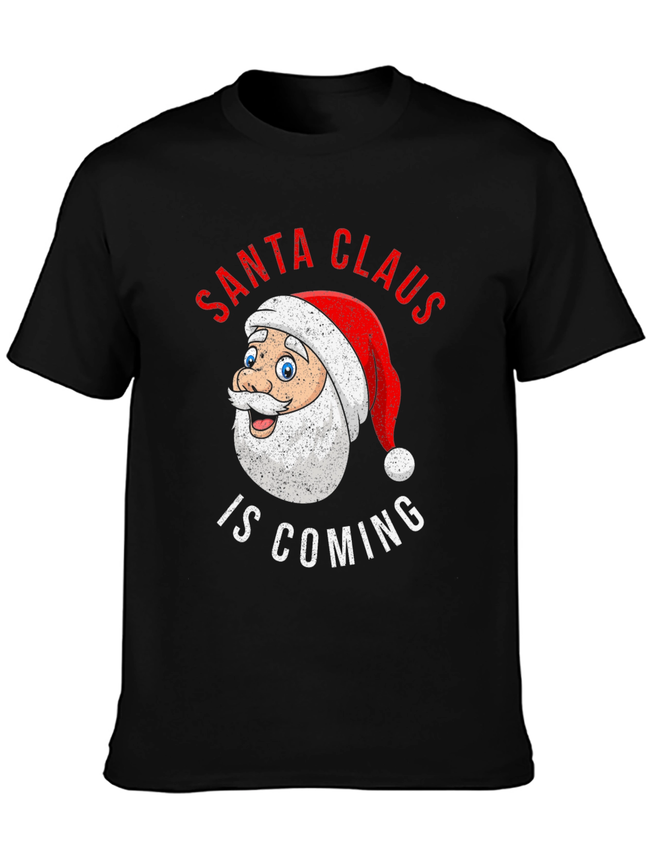 Santa Claus is Coming Christmas Graphic T-Shirt