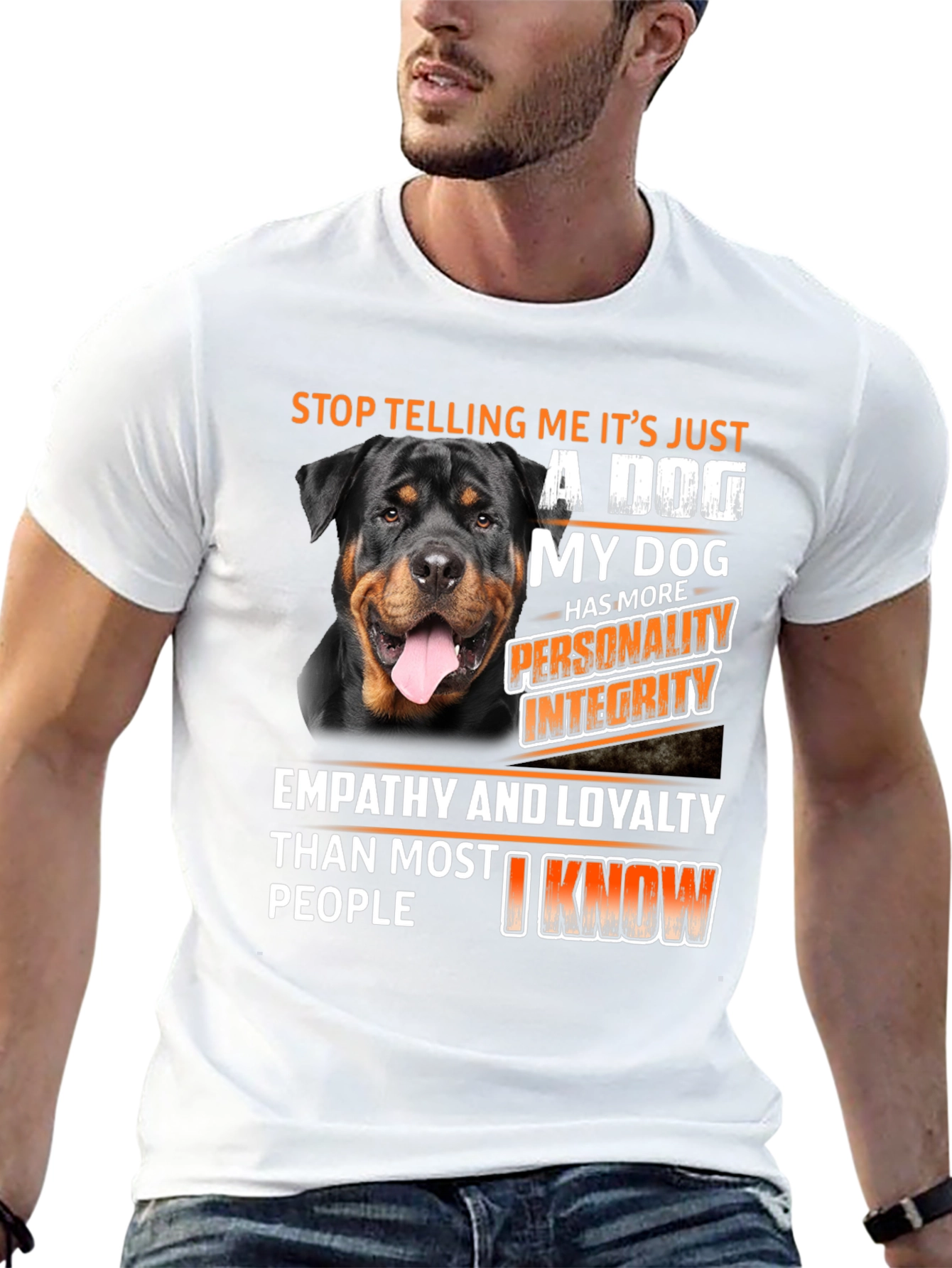 Rottweiler Dog Lover T-Shirt: Personality & Integrity