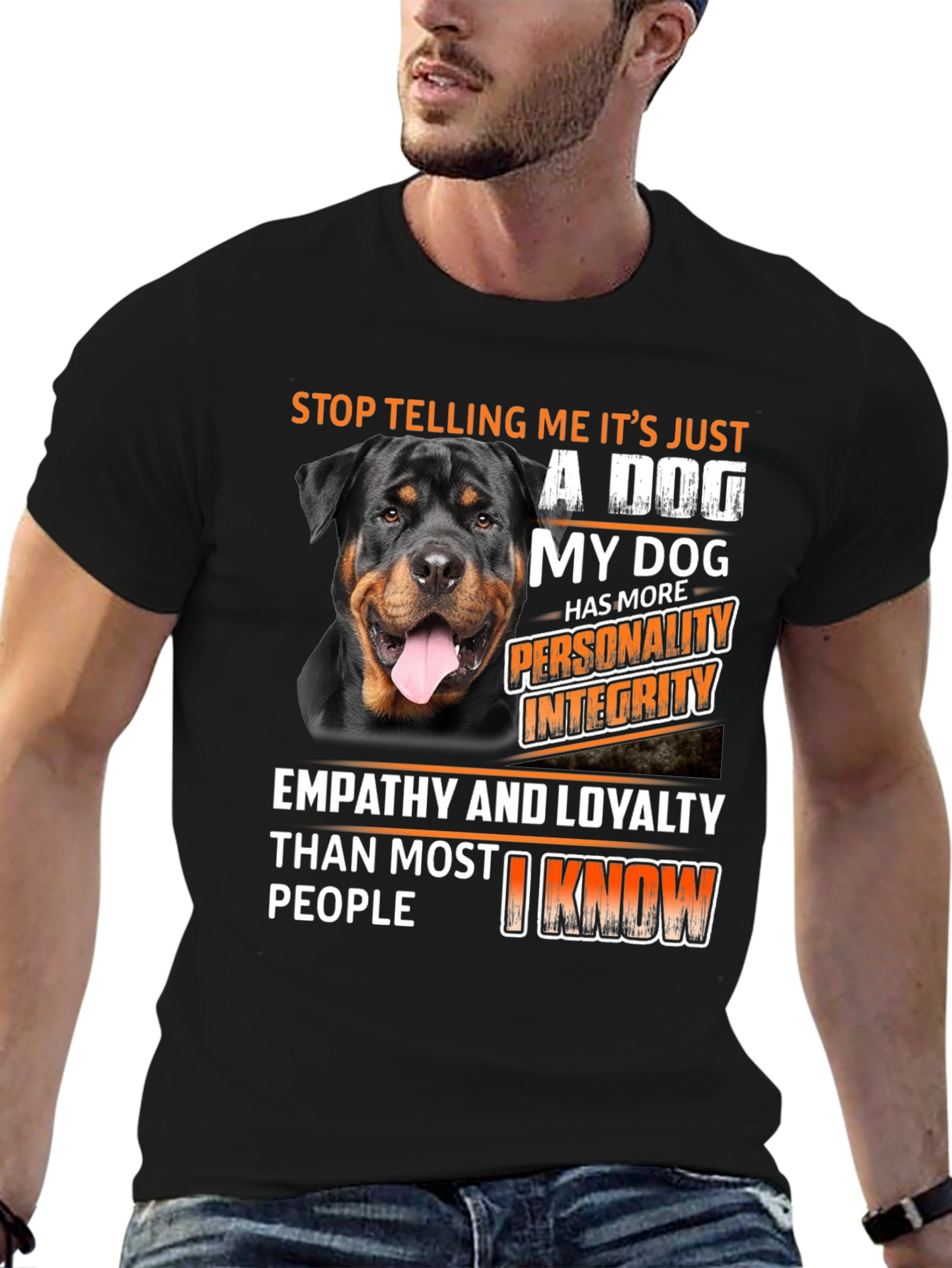 Rottweiler Dog Lover T-Shirt: Personality & Integrity