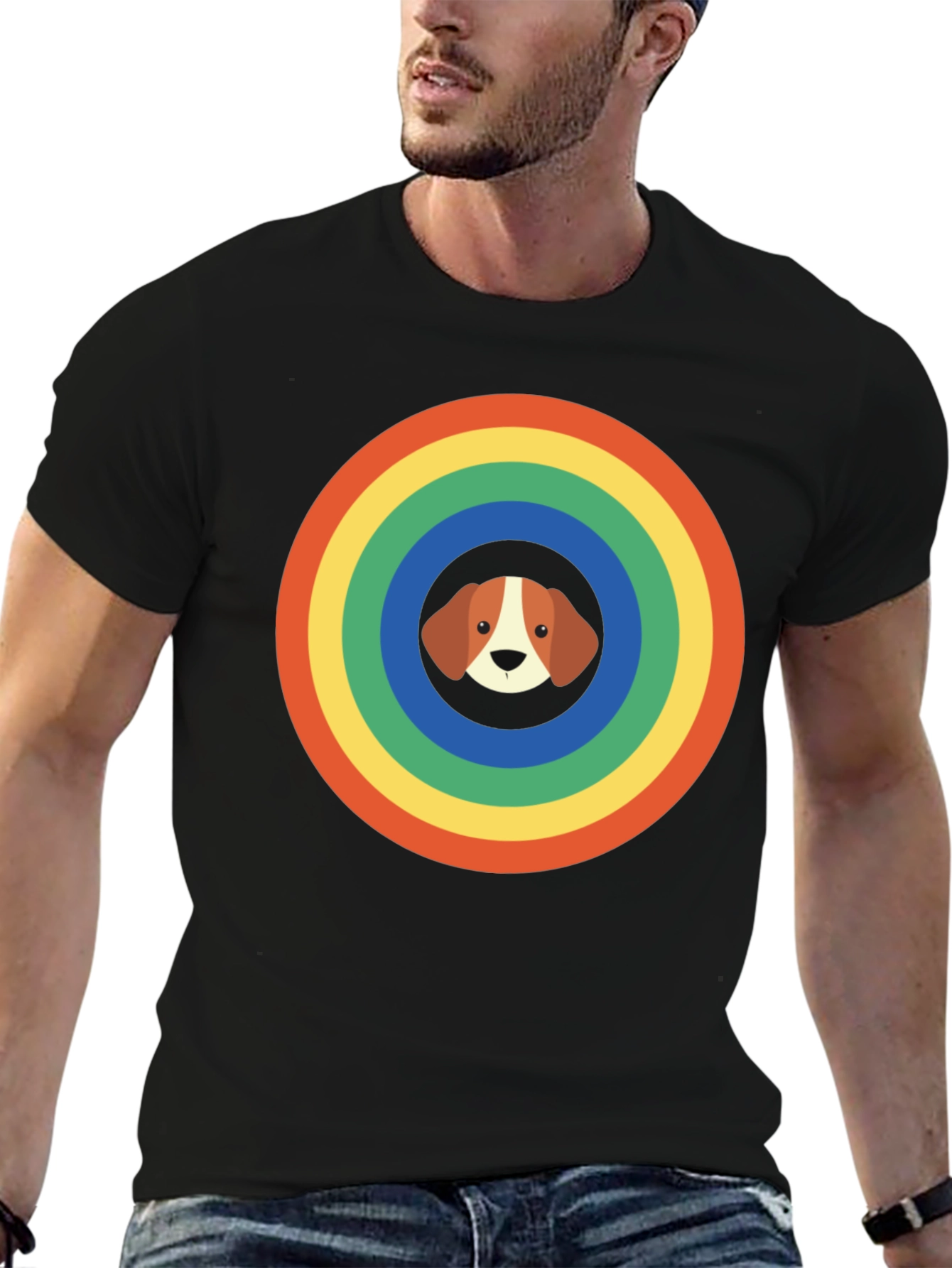 Rainbow Dog Graphic Tee - Unisex