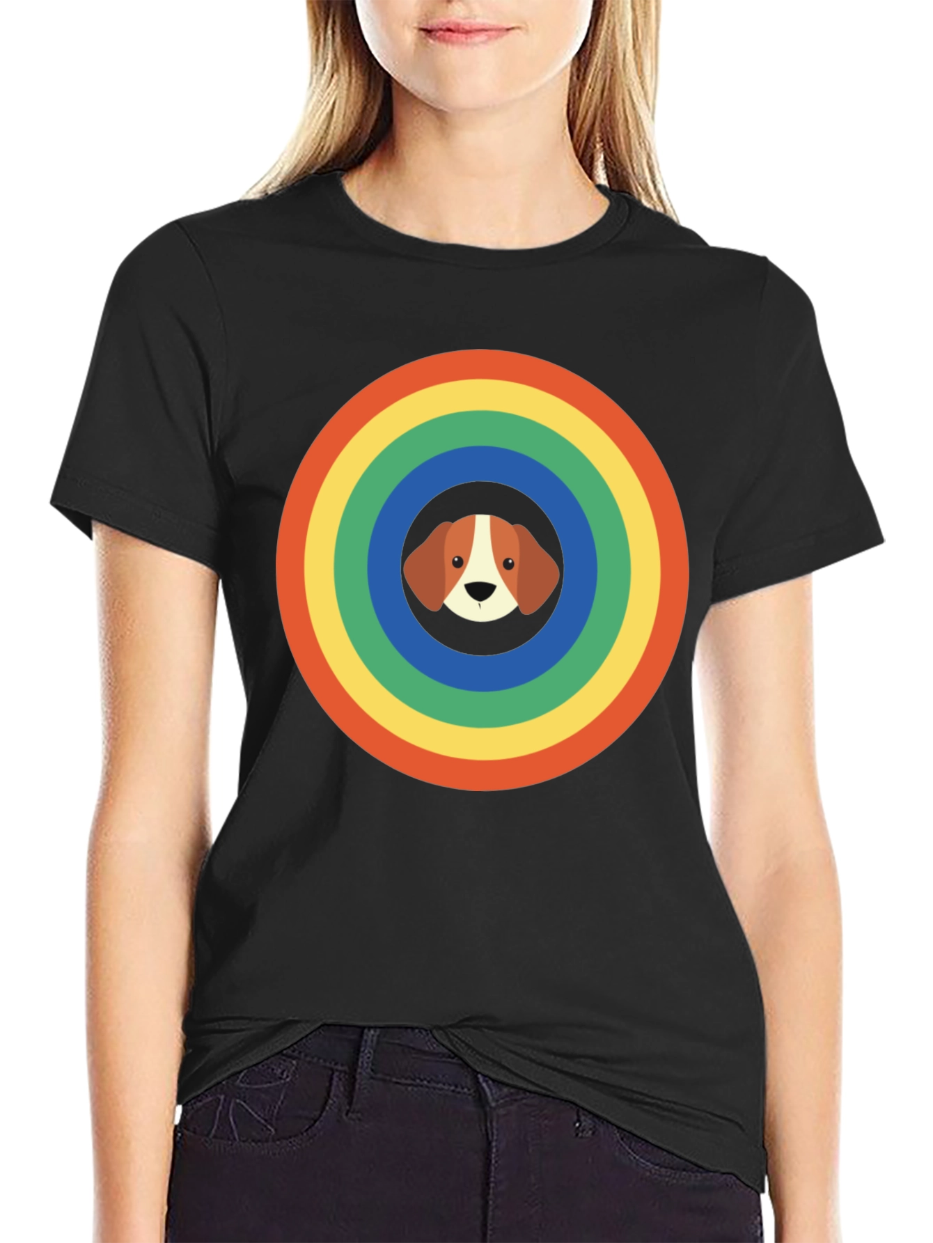 Rainbow Dog Graphic Tee - Unisex
