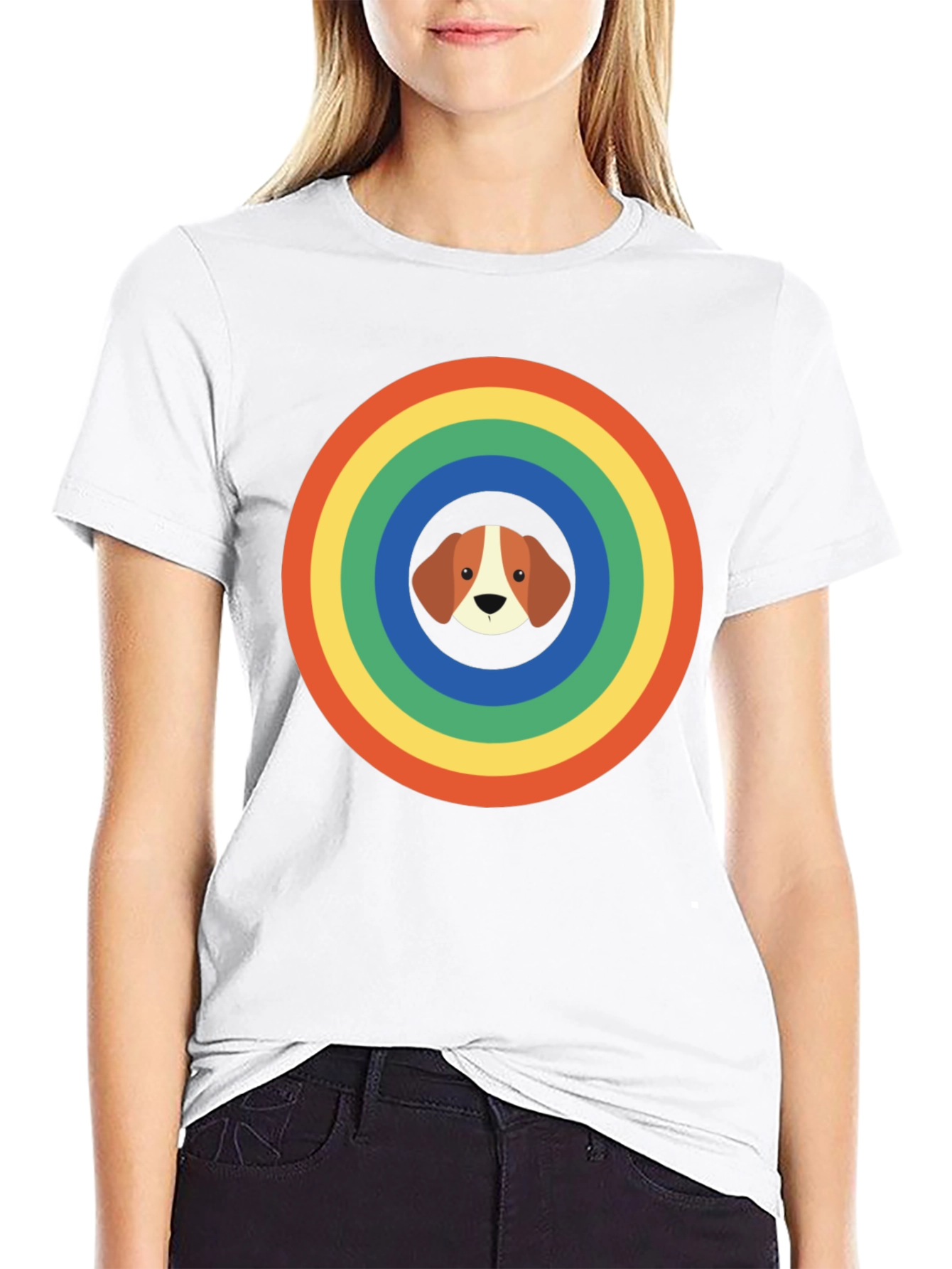 Rainbow Dog Graphic Tee - Unisex