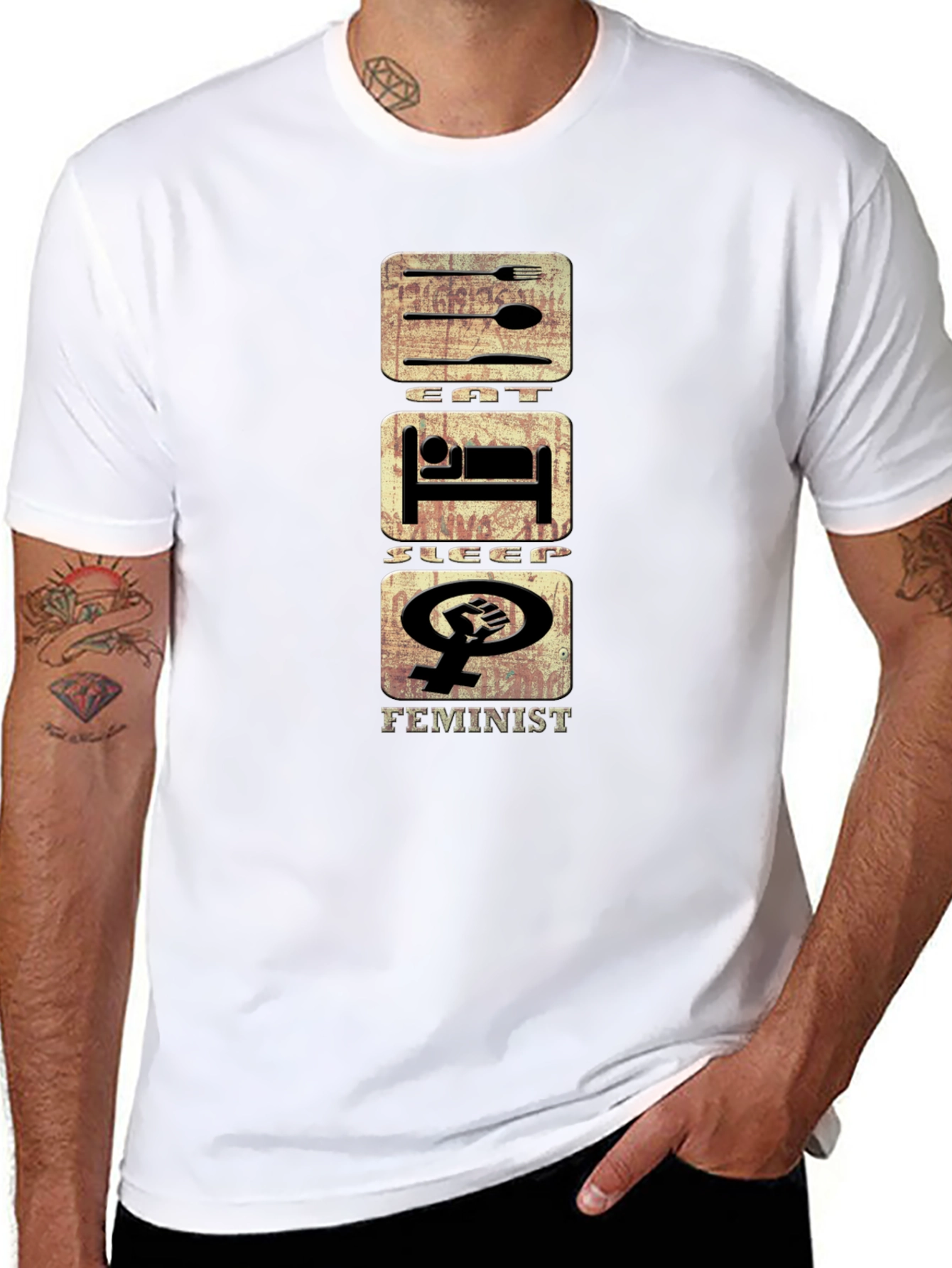 Eat Sleep Feminist T-Shirt