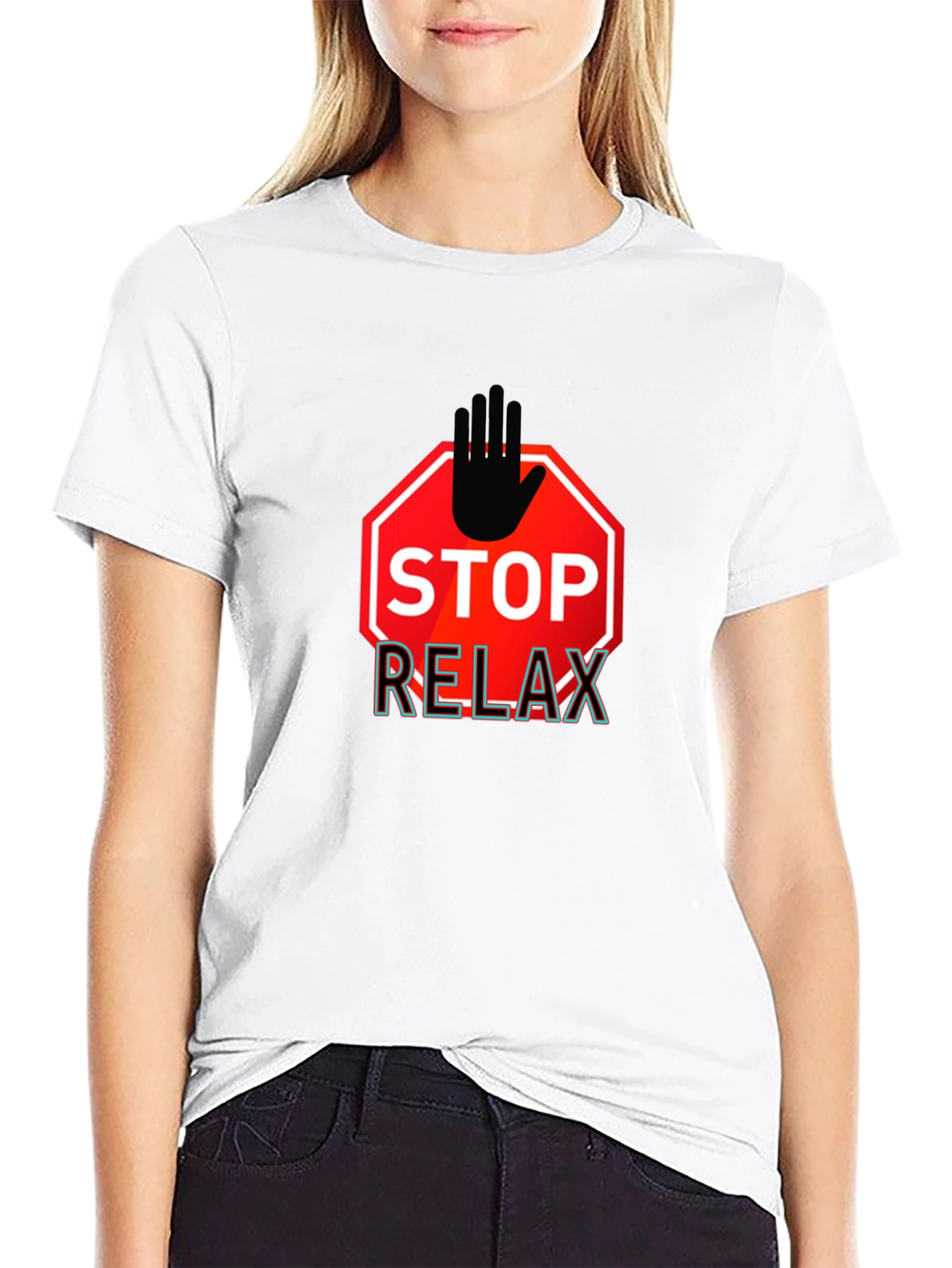 Stop Relax Mens Graphic T-Shirt