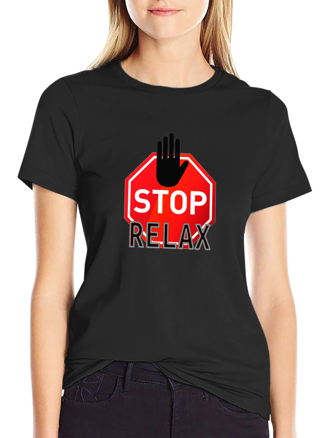 Stop Relax Mens Graphic T-Shirt