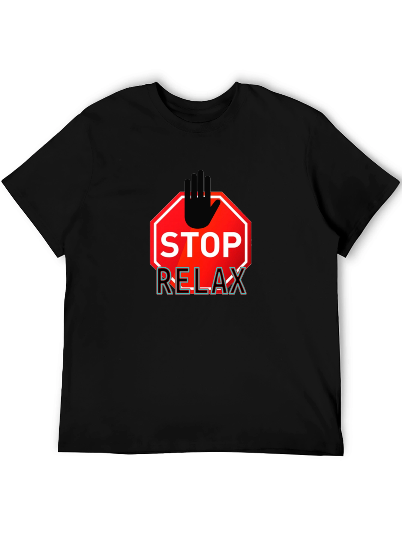 Stop Relax Mens Graphic T-Shirt