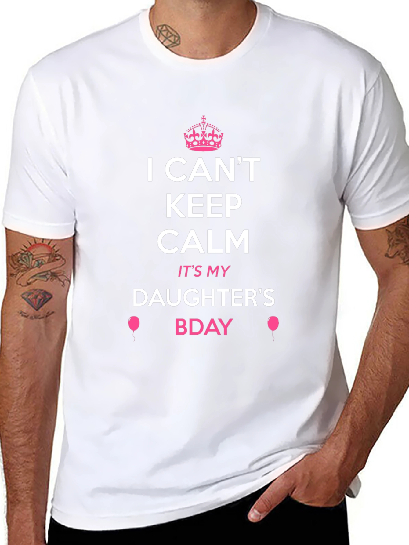 I Cant Keep Calm Its My Daughters Bday Tee