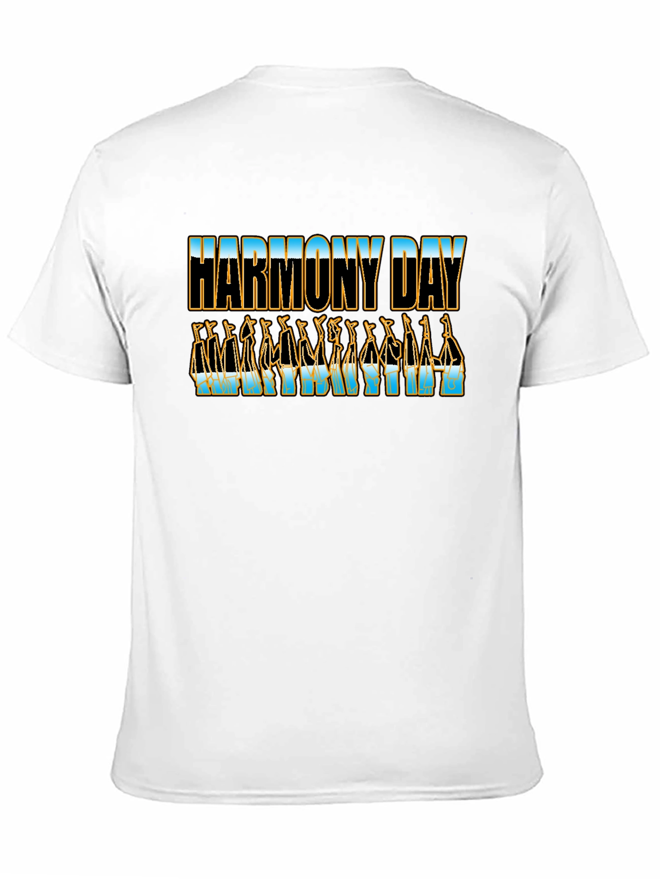 Harmony Day Black T-Shirt
