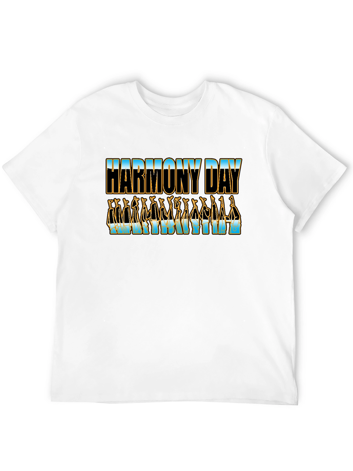 Harmony Day Black T-Shirt
