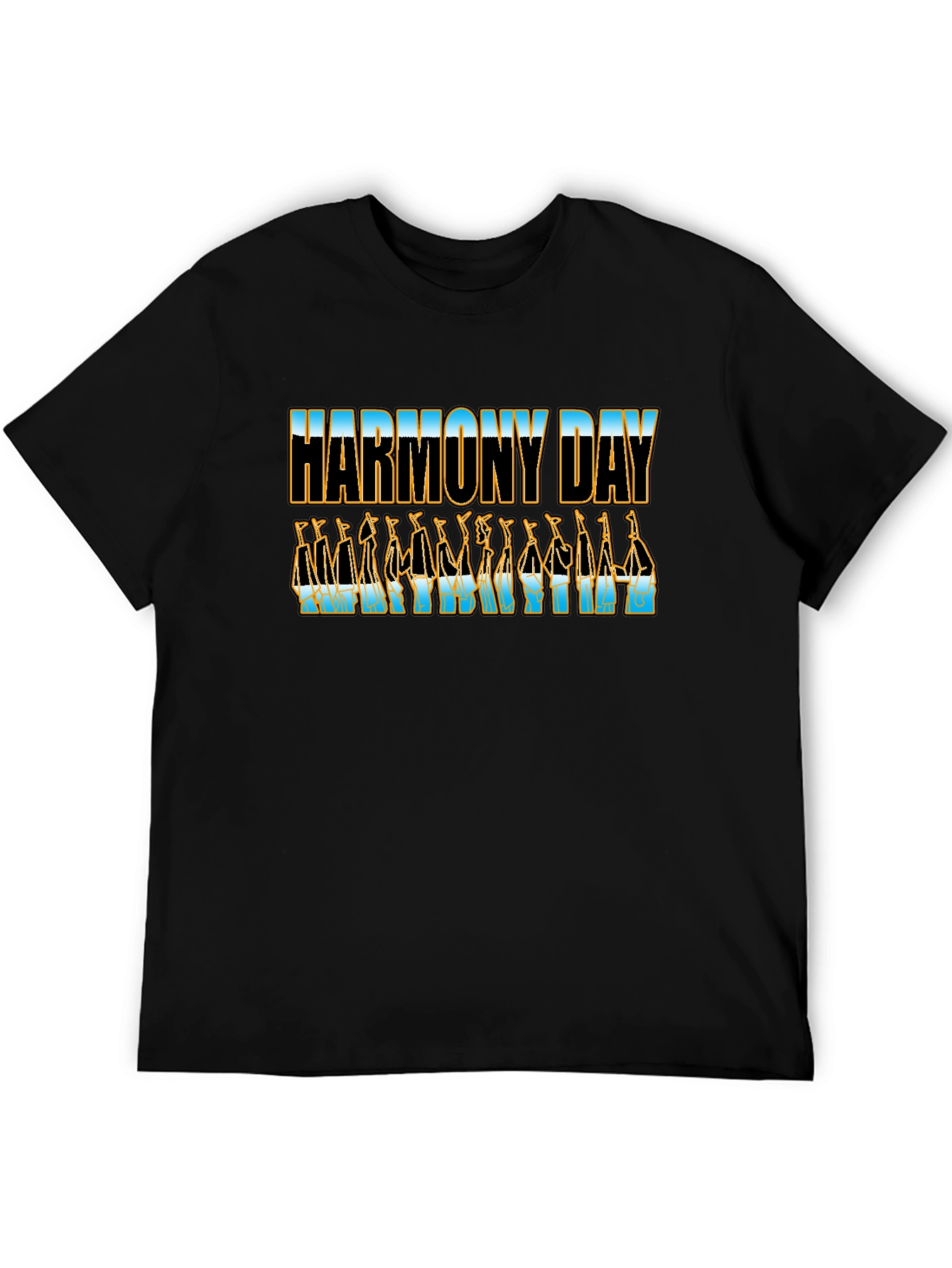 Harmony Day Black T-Shirt