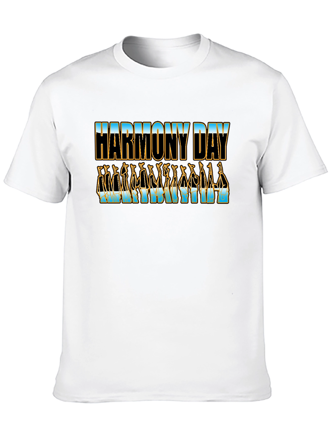 Harmony Day Black T-Shirt