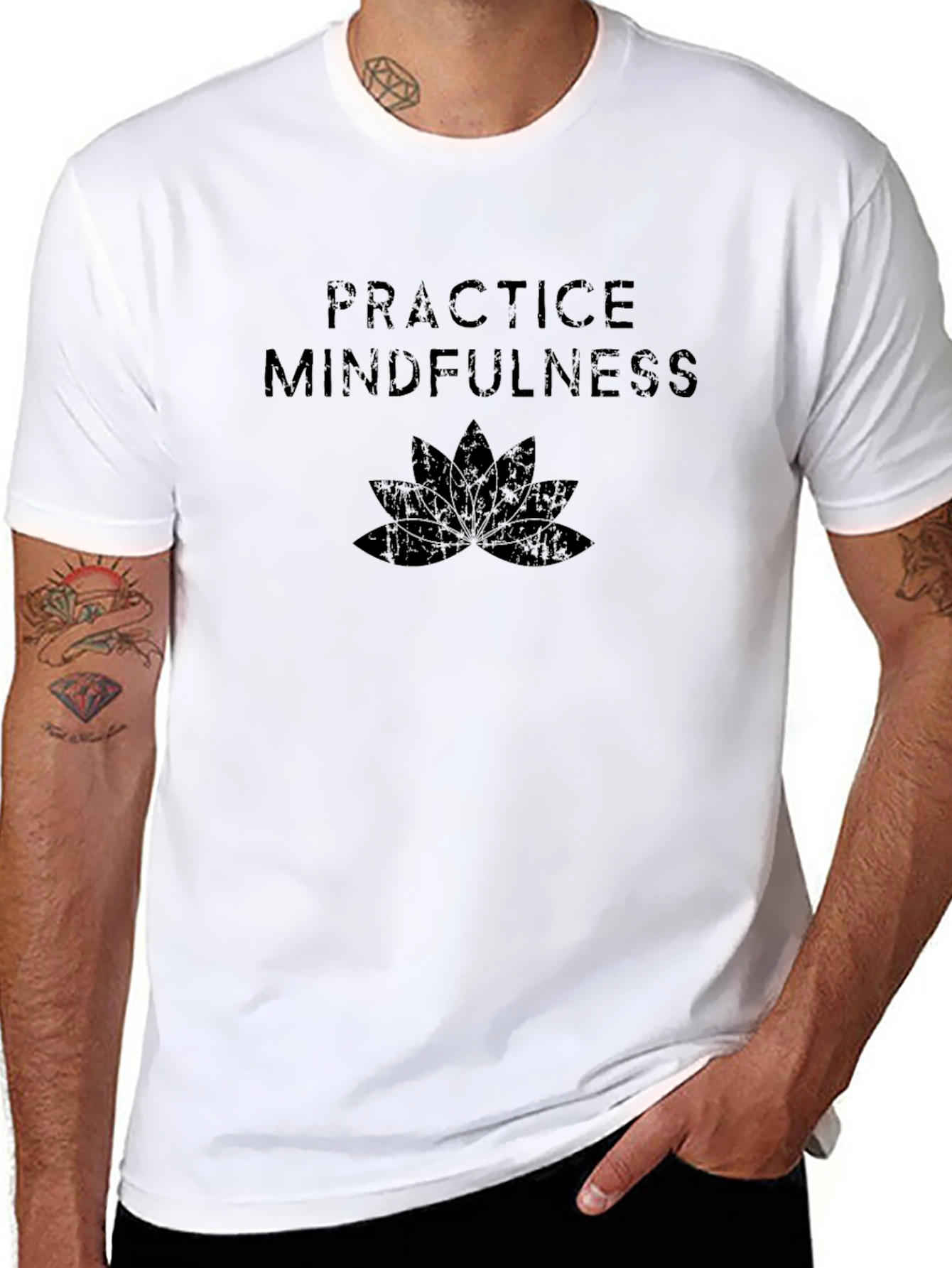 Practice Mindfulness Black T-Shirt