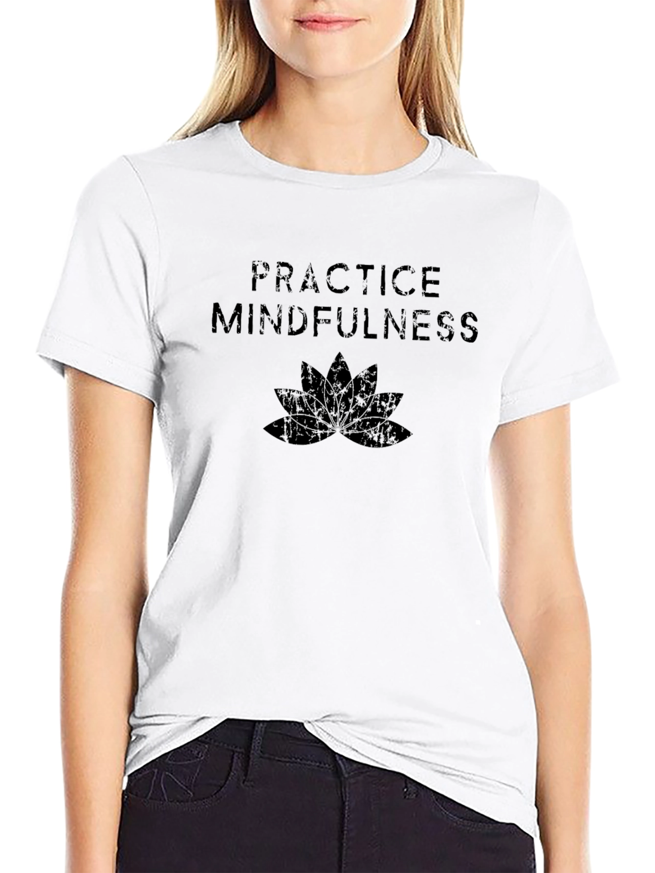 Practice Mindfulness Black T-Shirt