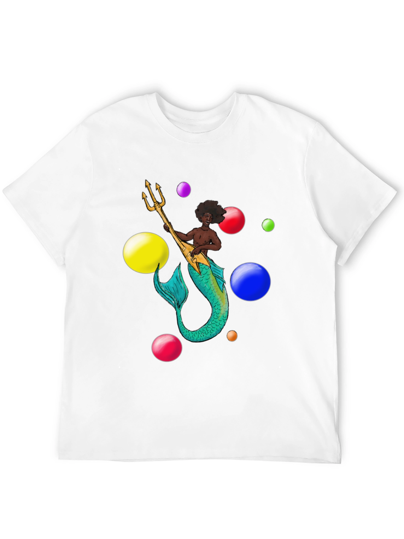 Mermaid Musician Graphic T-Shirt