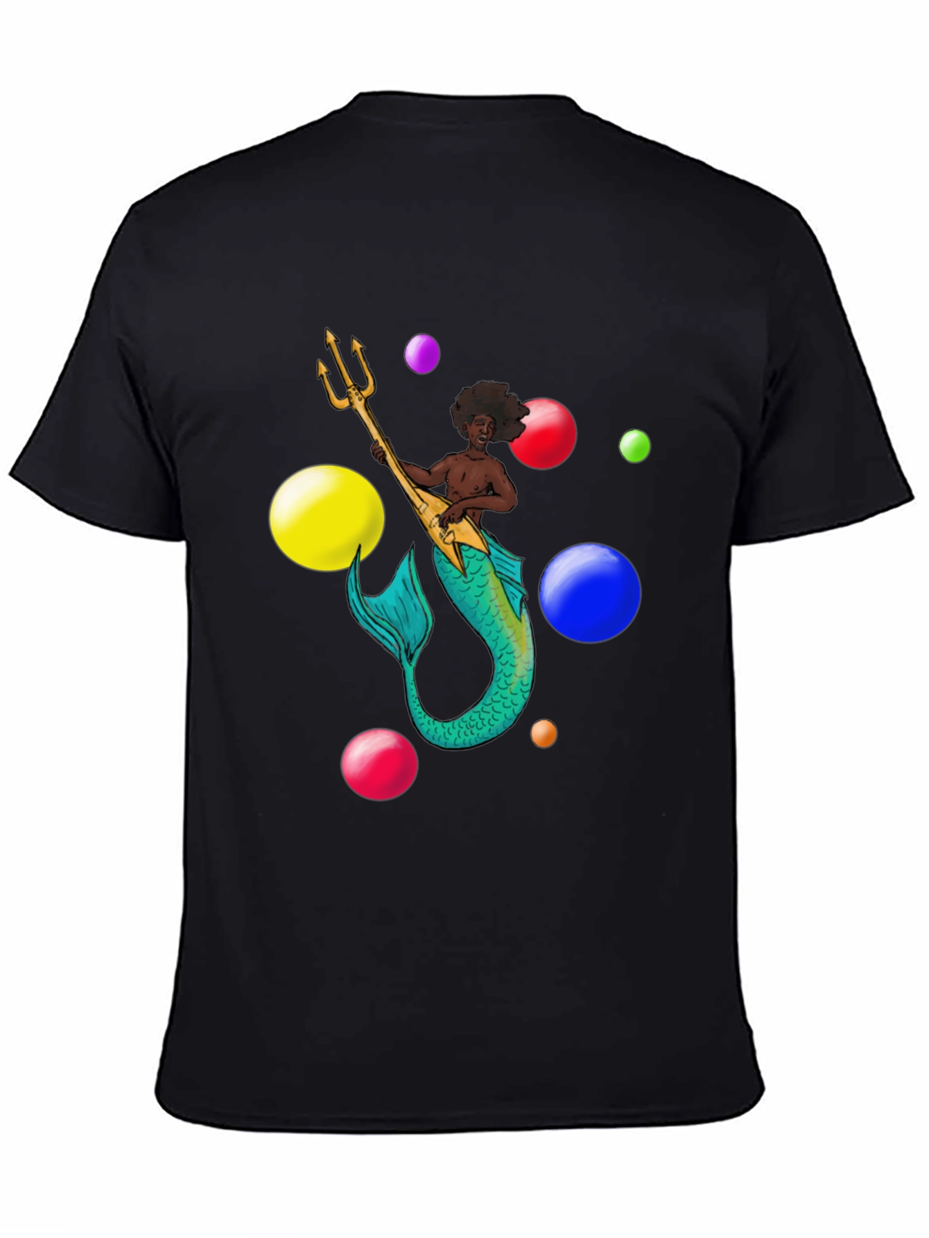 Mermaid Musician Graphic T-Shirt
