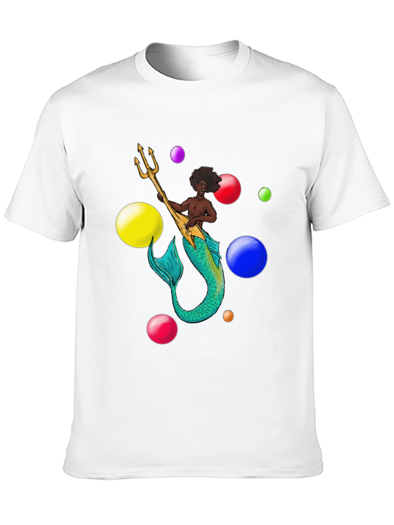 Mermaid Musician Graphic T-Shirt