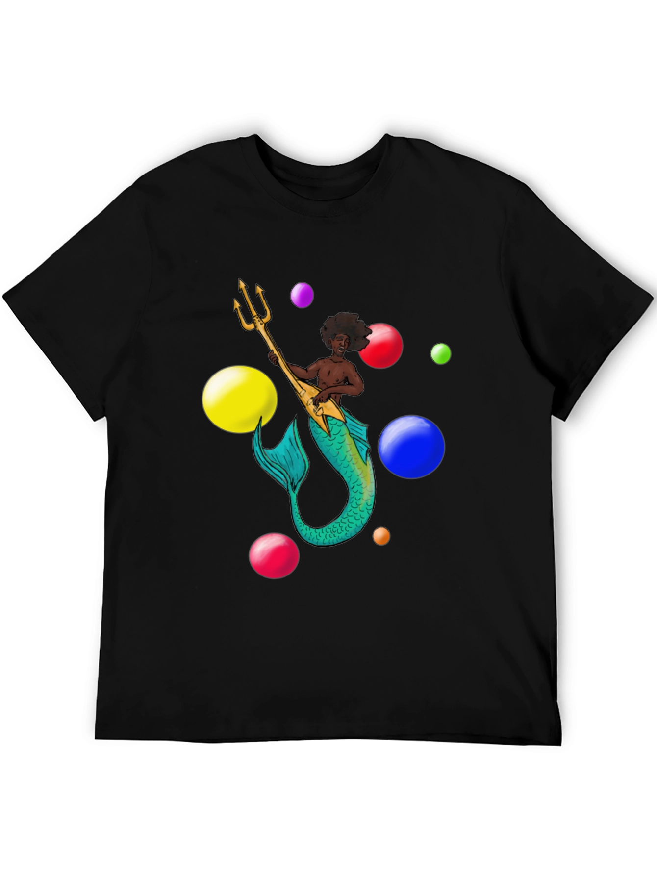 Mermaid Musician Graphic T-Shirt