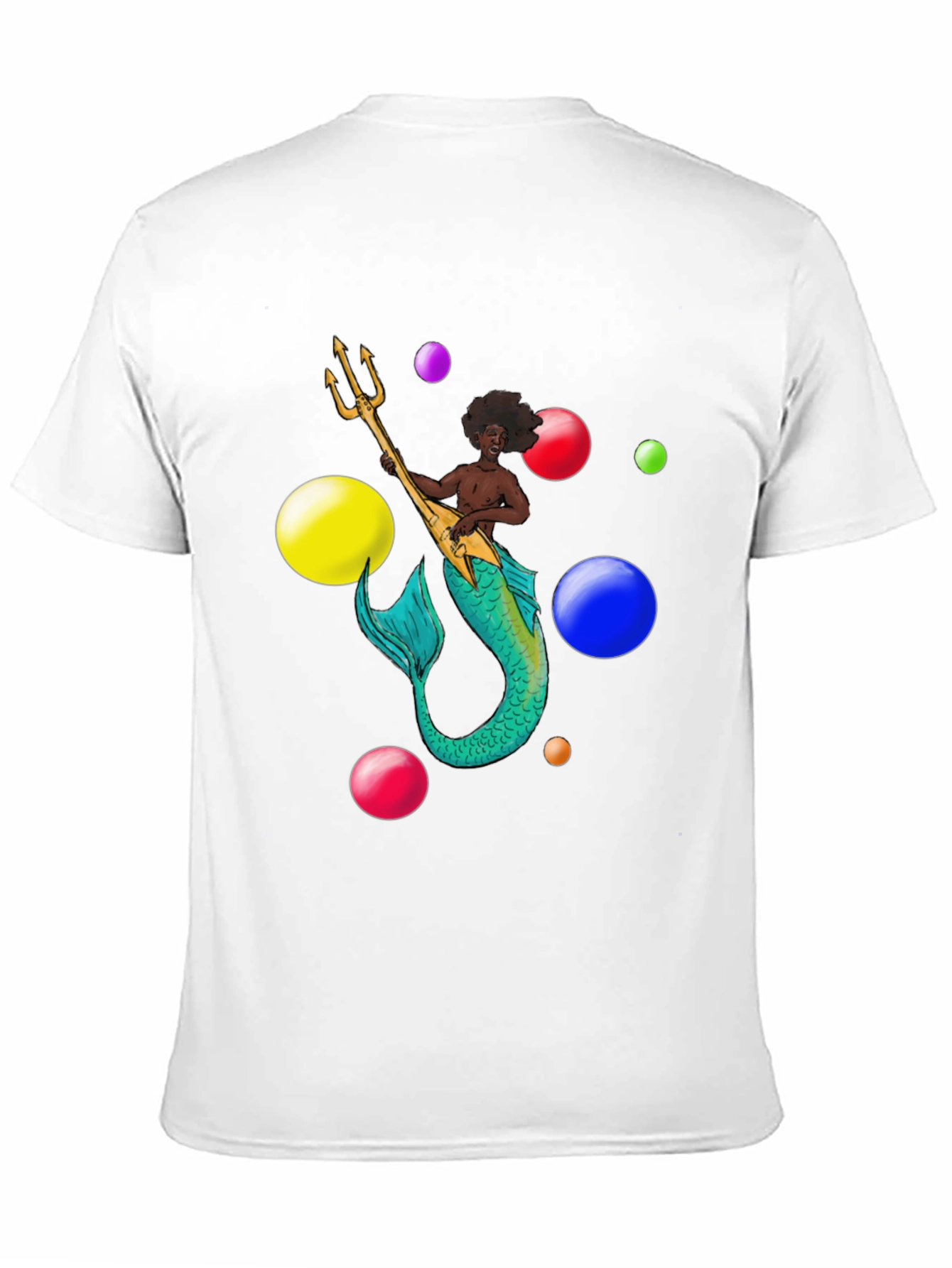 Mermaid Musician Graphic T-Shirt