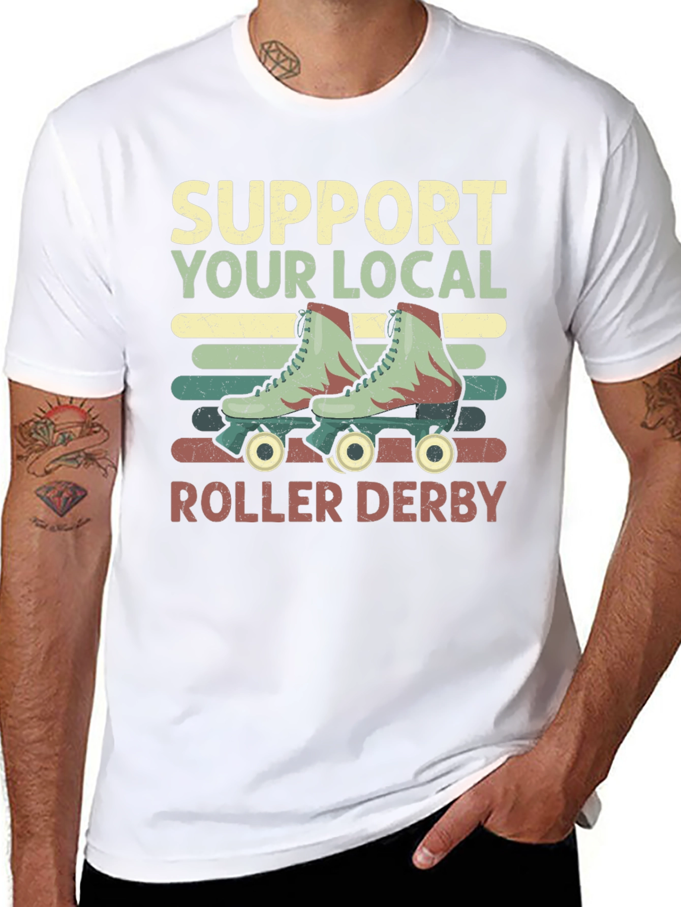 Support Your Local Roller Derby T-Shirt