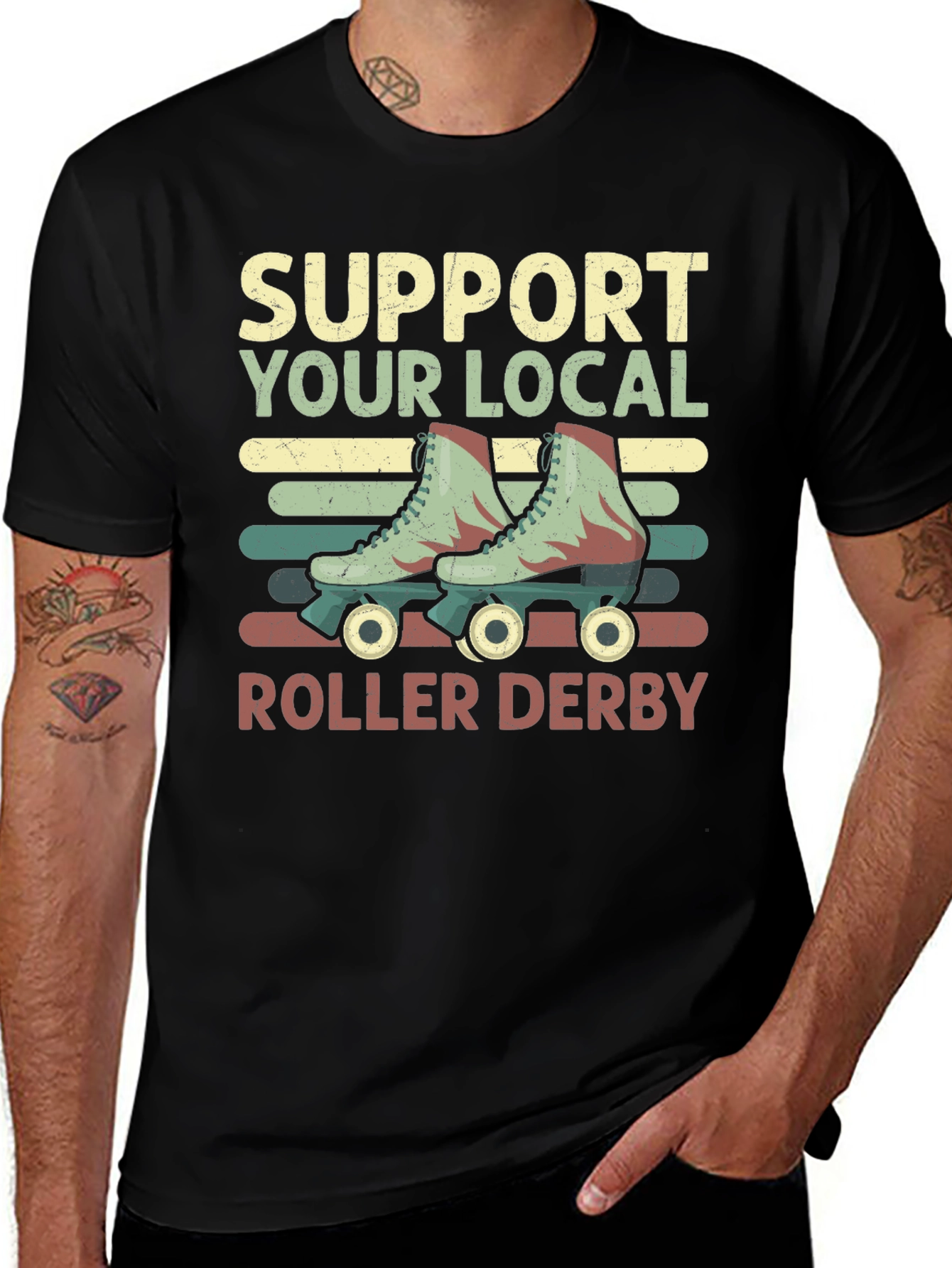 Support Your Local Roller Derby T-Shirt