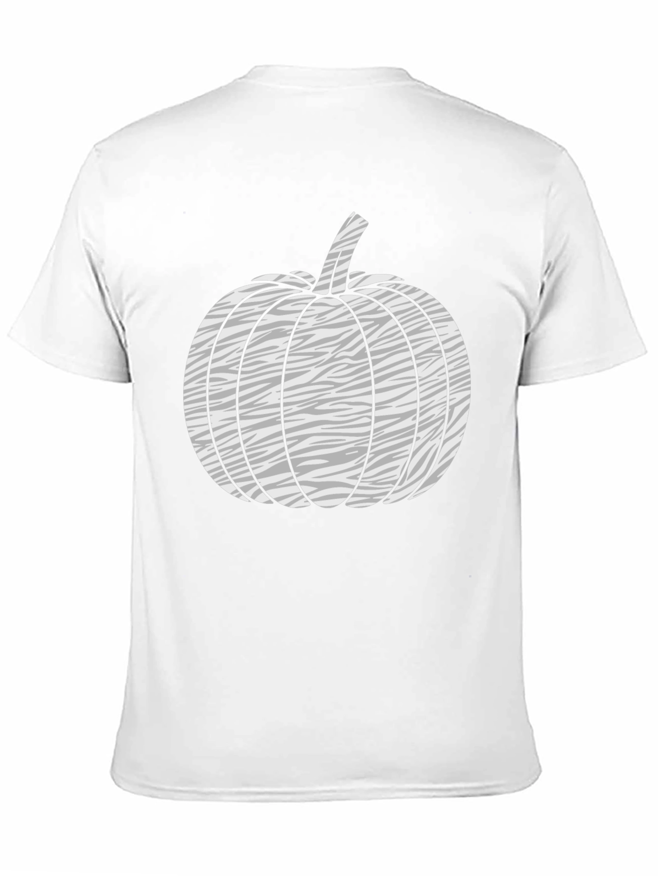 Zebra Pumpkin Graphic Tee - Black