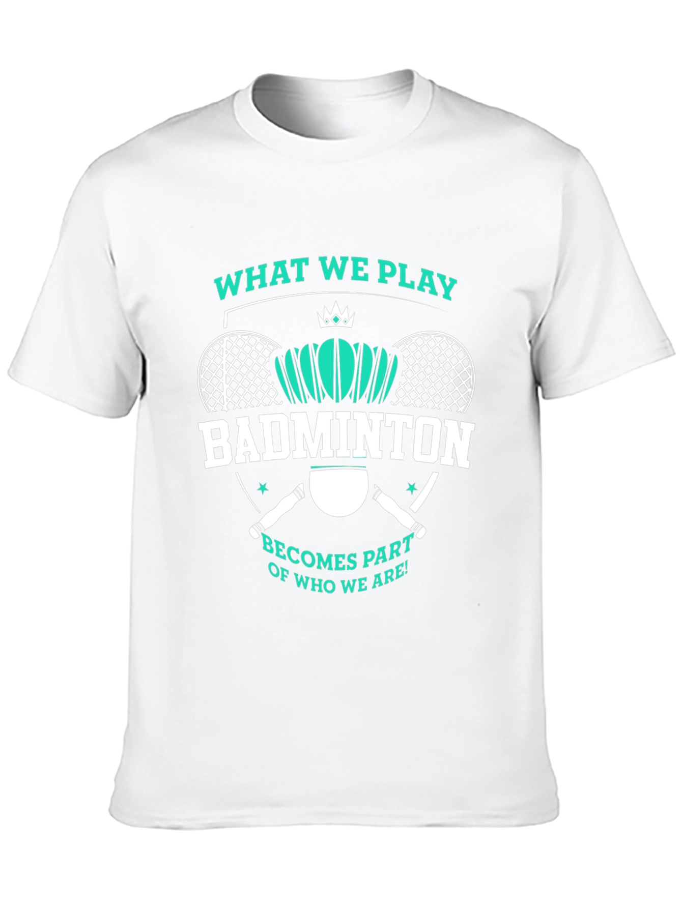 Badminton Player Graphic Tee - Unisex Black Shirt