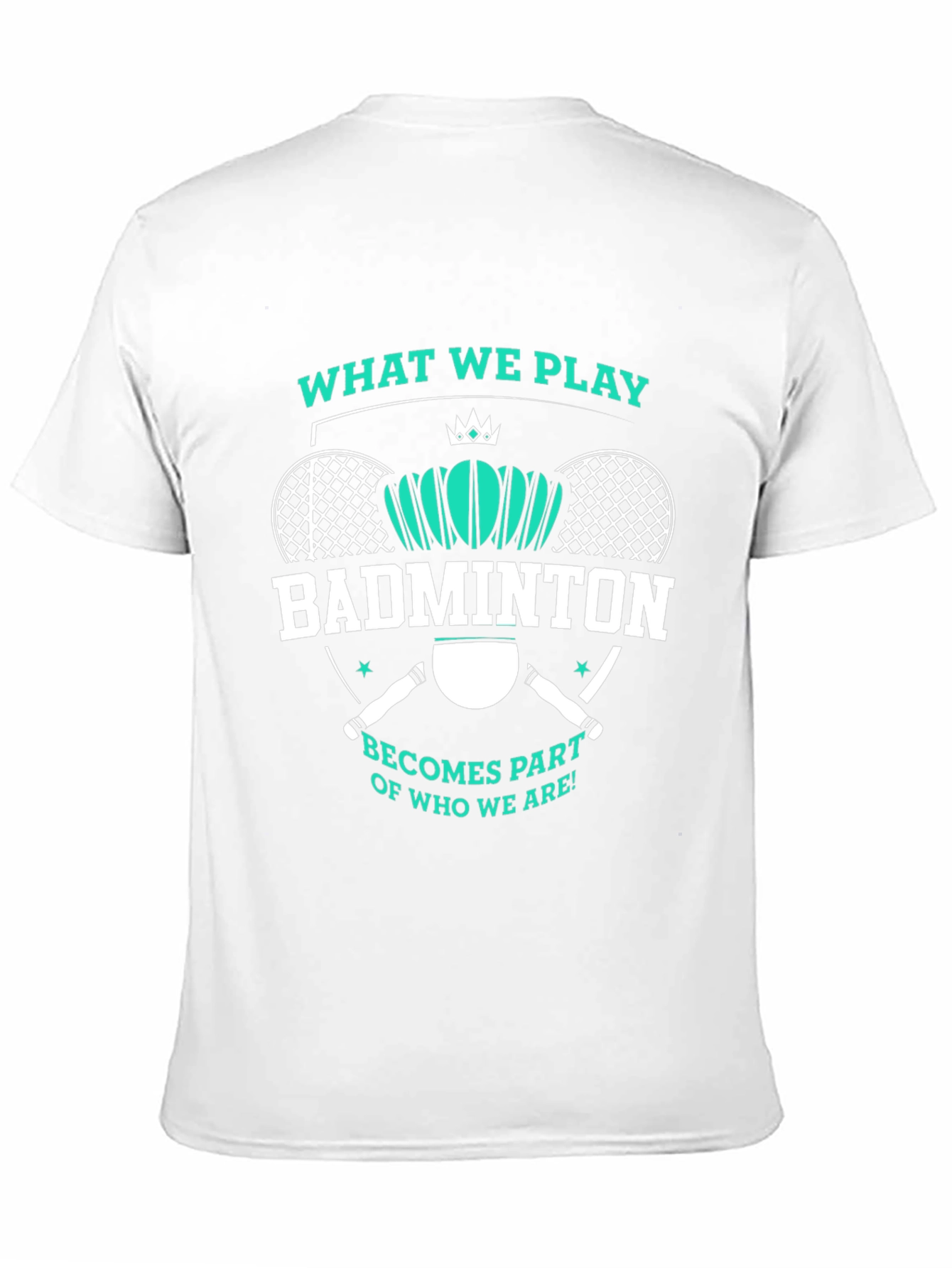 Badminton Player Graphic Tee - Unisex Black Shirt