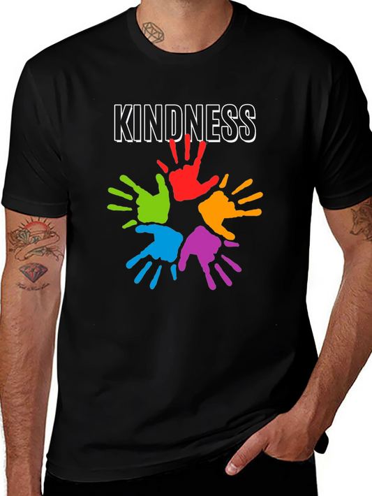 Kindness Handprint T-Shirt - Colorful Graphic Tee