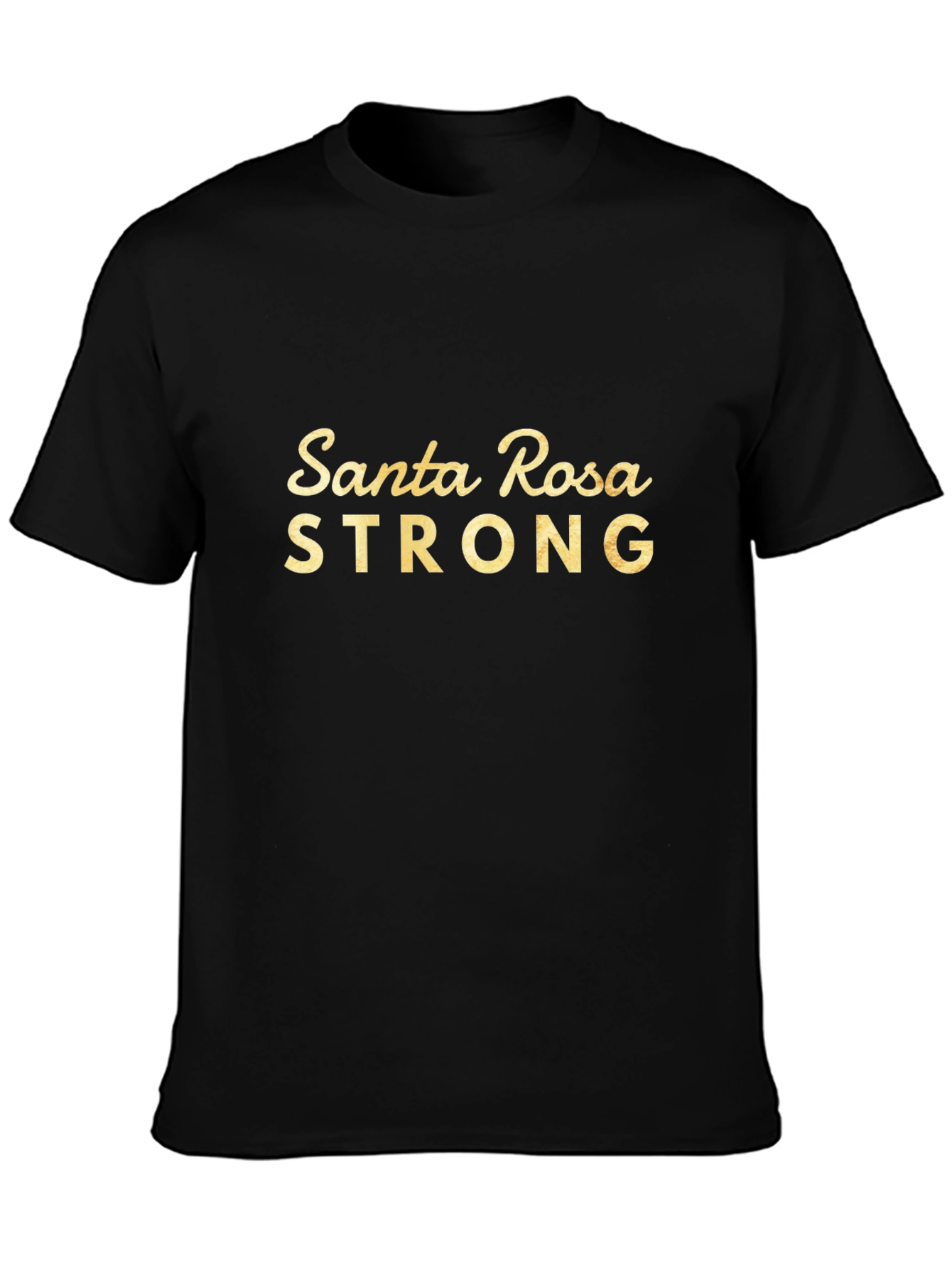 Santa Rosa Strong Black Graphic Tee