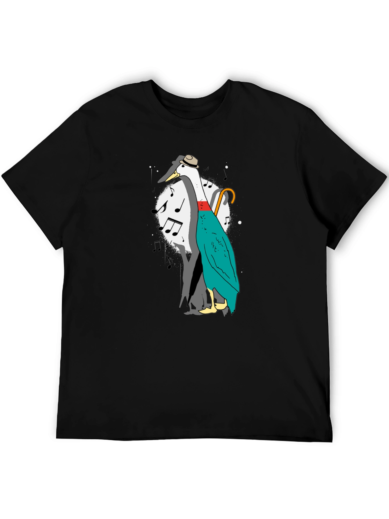 Musical Duck Graphic Tee - Quirky Fun Shirt