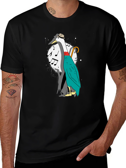 Musical Duck Graphic Tee - Quirky Fun Shirt