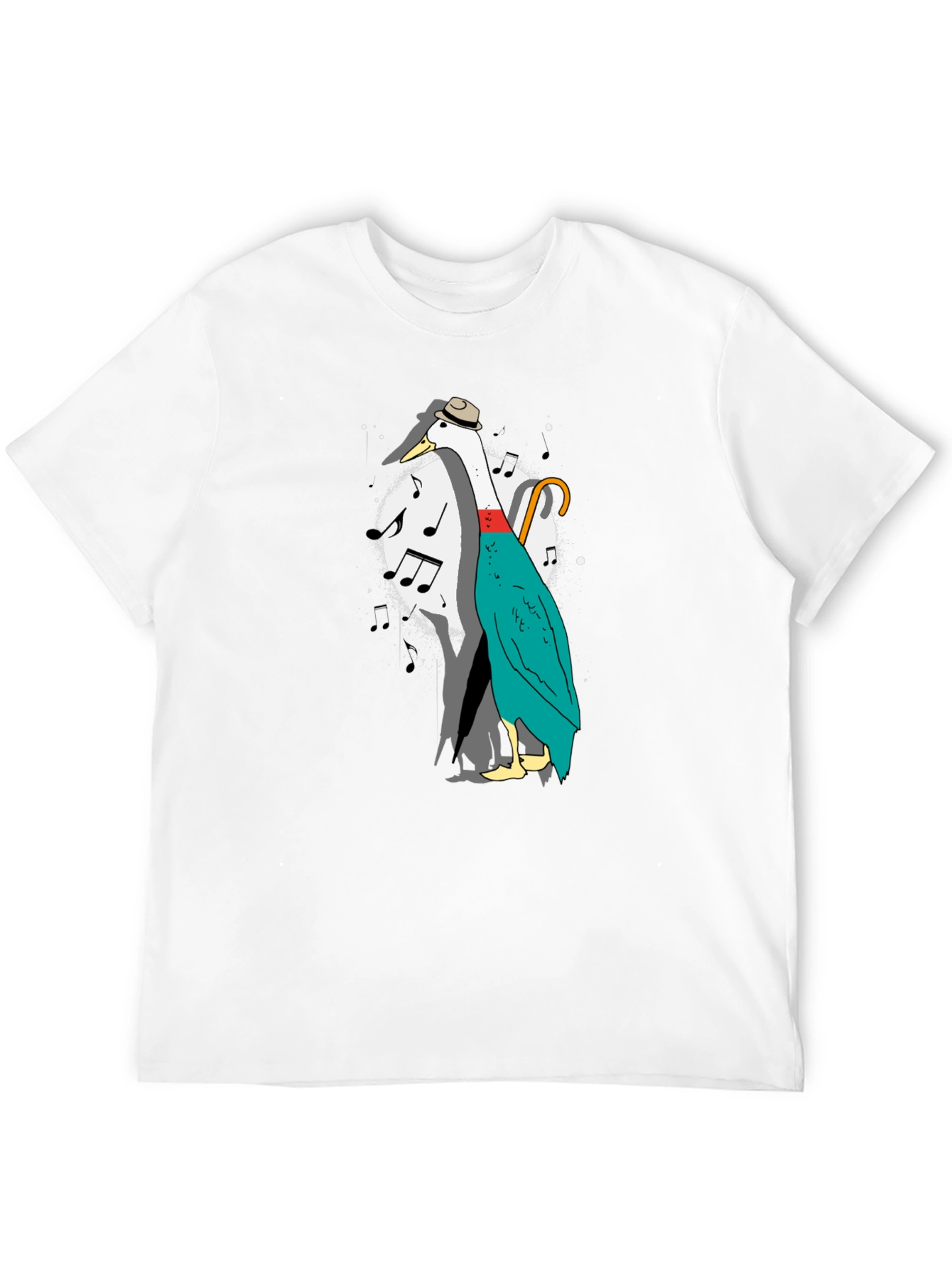 Musical Duck Graphic Tee - Quirky Fun Shirt