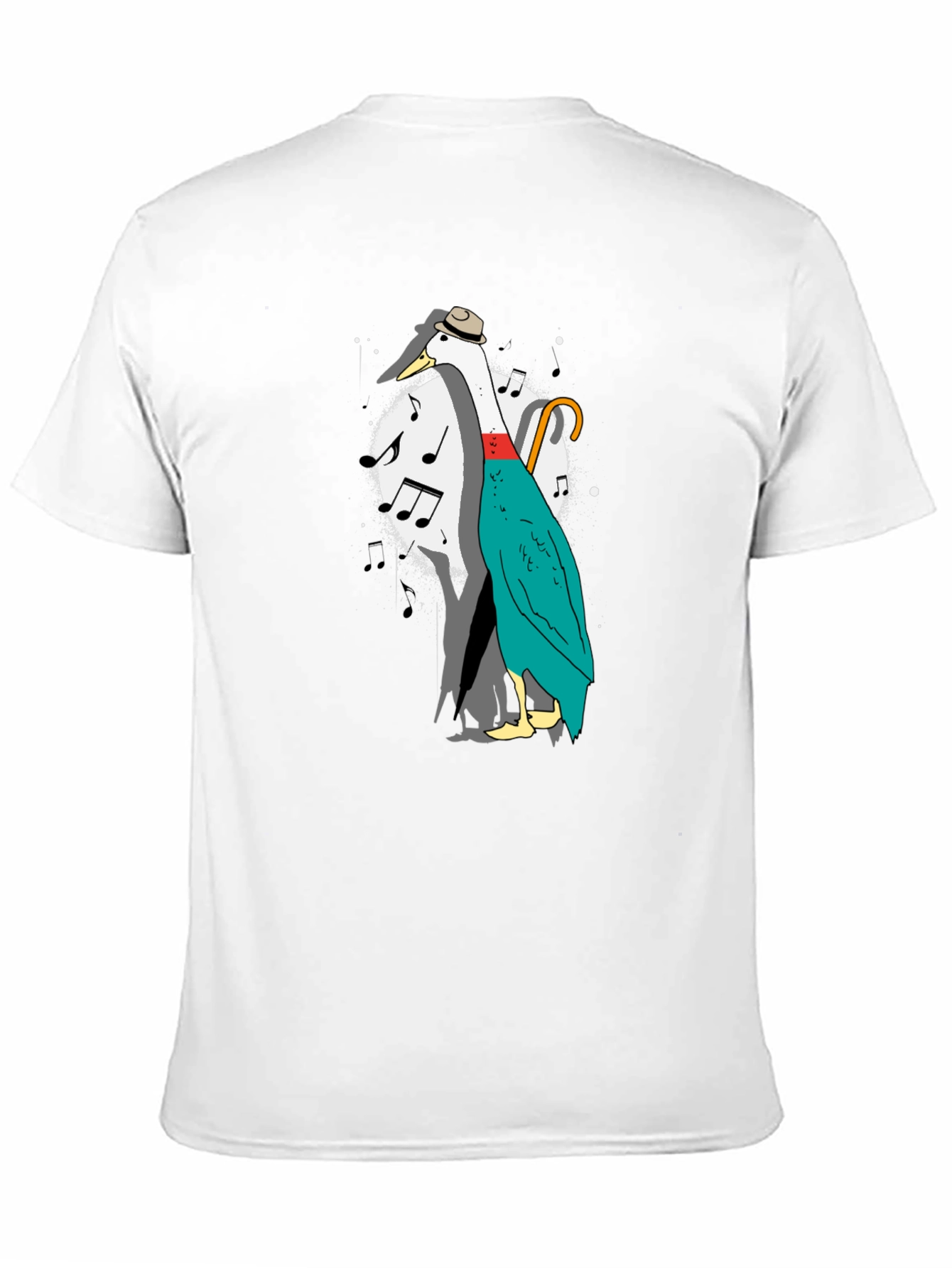 Musical Duck Graphic Tee - Quirky Fun Shirt