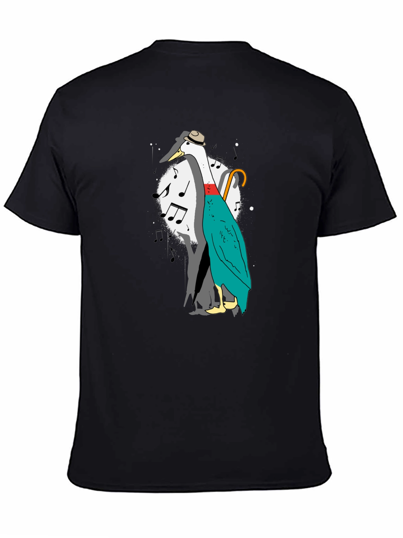 Musical Duck Graphic Tee - Quirky Fun Shirt