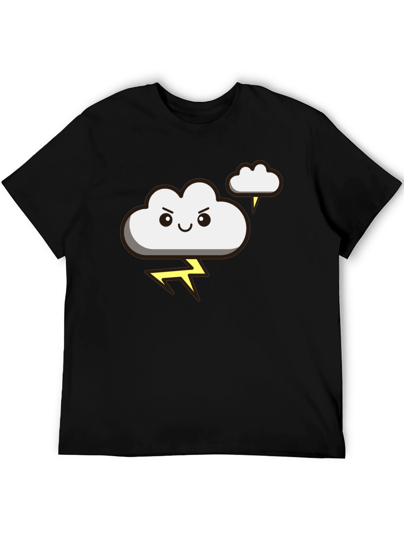 Funny Storm Cloud T-Shirt - Lightning Graphic Tee