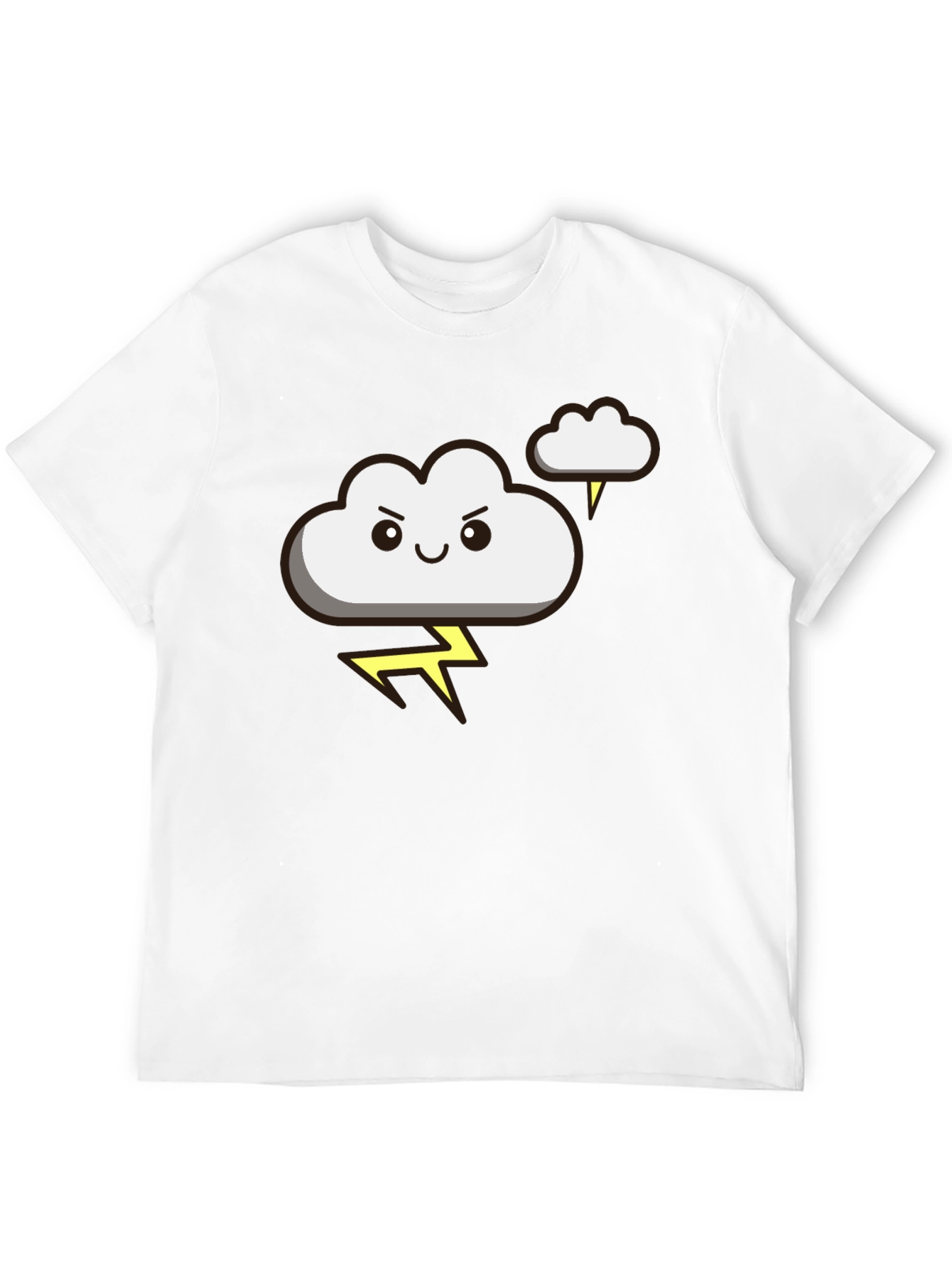 Funny Storm Cloud T-Shirt - Lightning Graphic Tee
