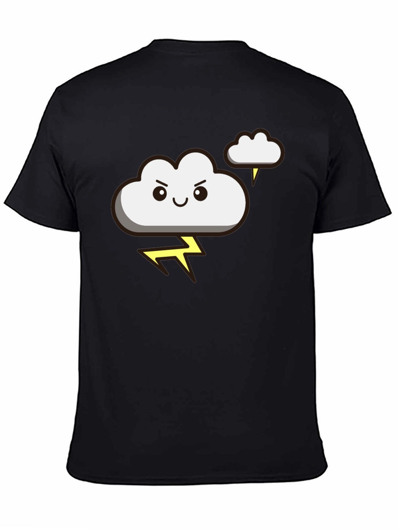 Funny Storm Cloud T-Shirt - Lightning Graphic Tee