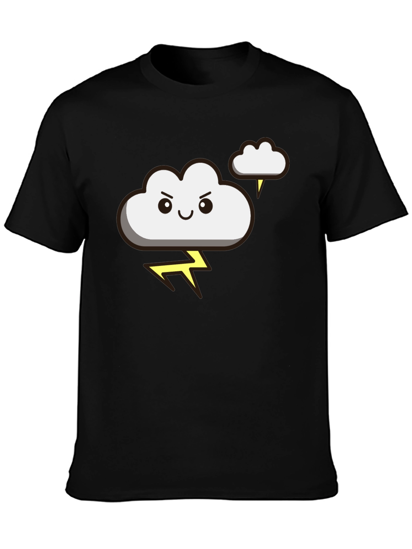 Funny Storm Cloud T-Shirt - Lightning Graphic Tee