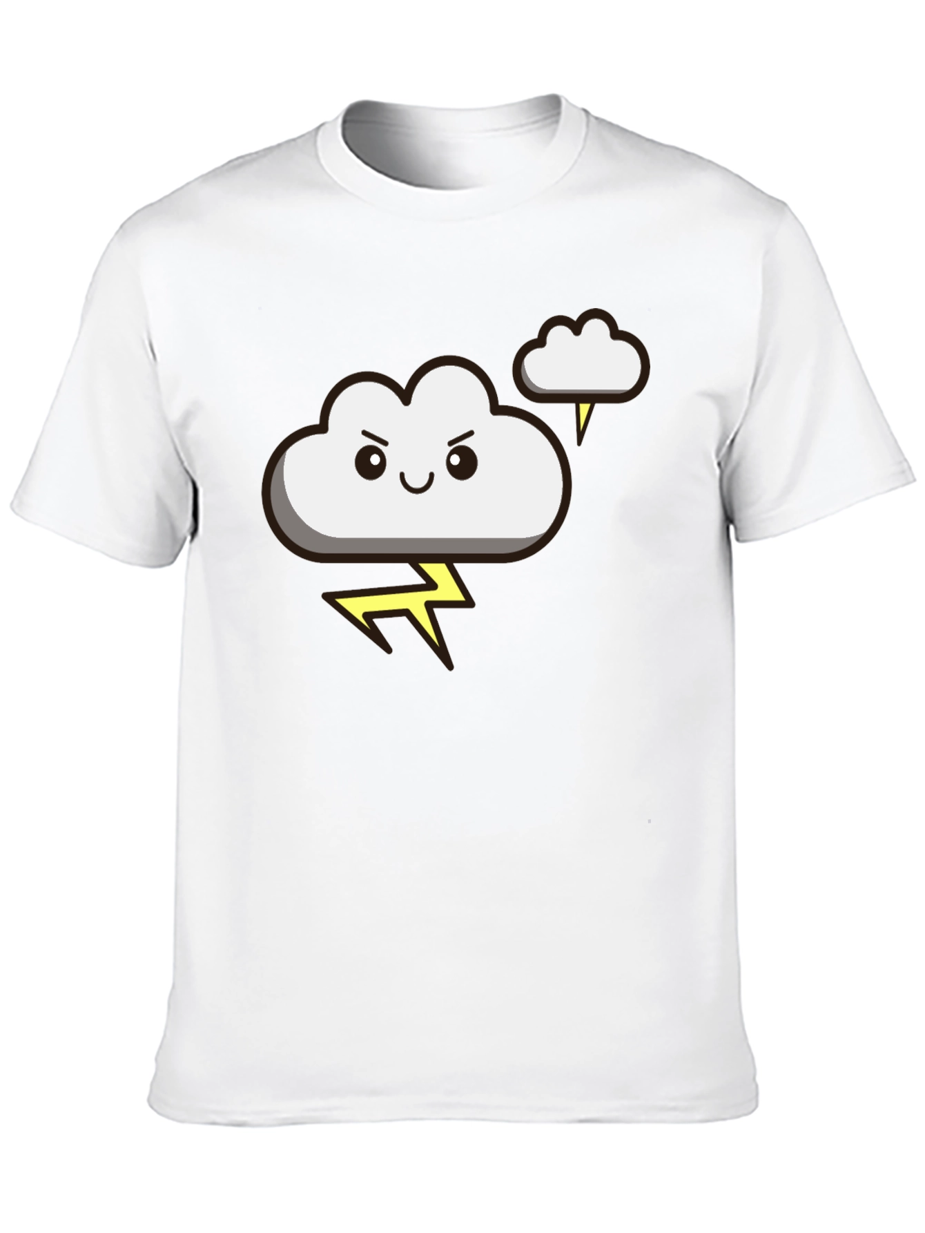 Funny Storm Cloud T-Shirt - Lightning Graphic Tee