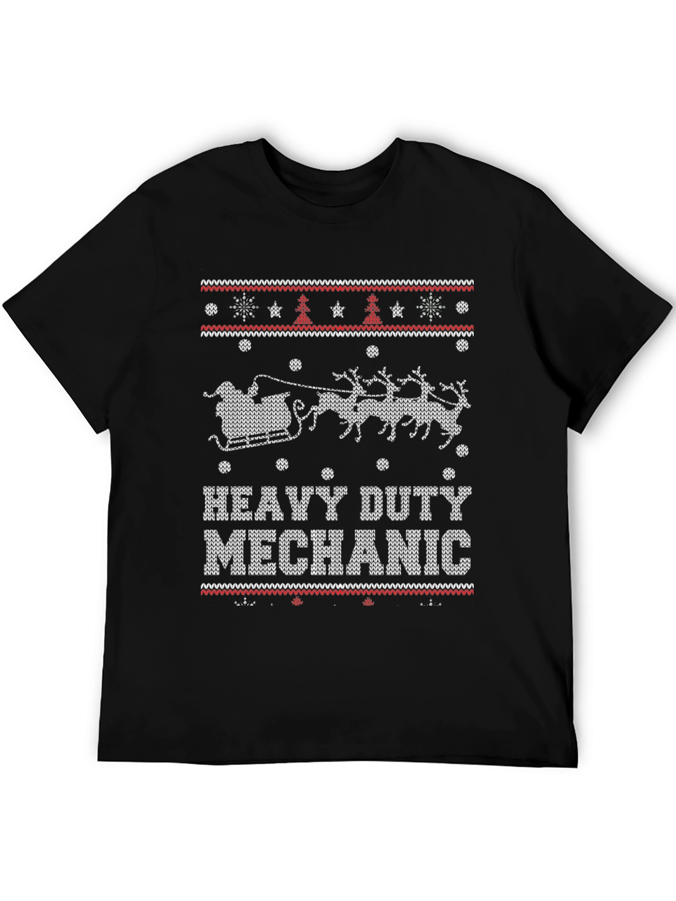 Heavy Duty Mechanic Ugly Christmas Sweater T-Shirt