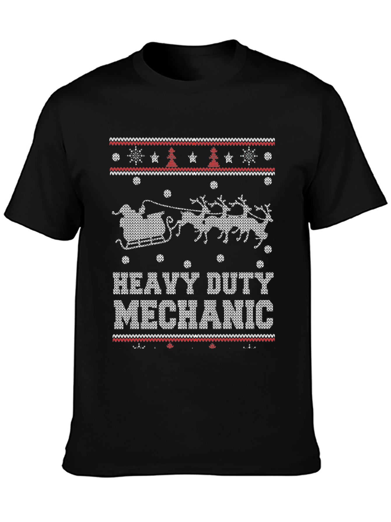 Heavy Duty Mechanic Ugly Christmas Sweater T-Shirt