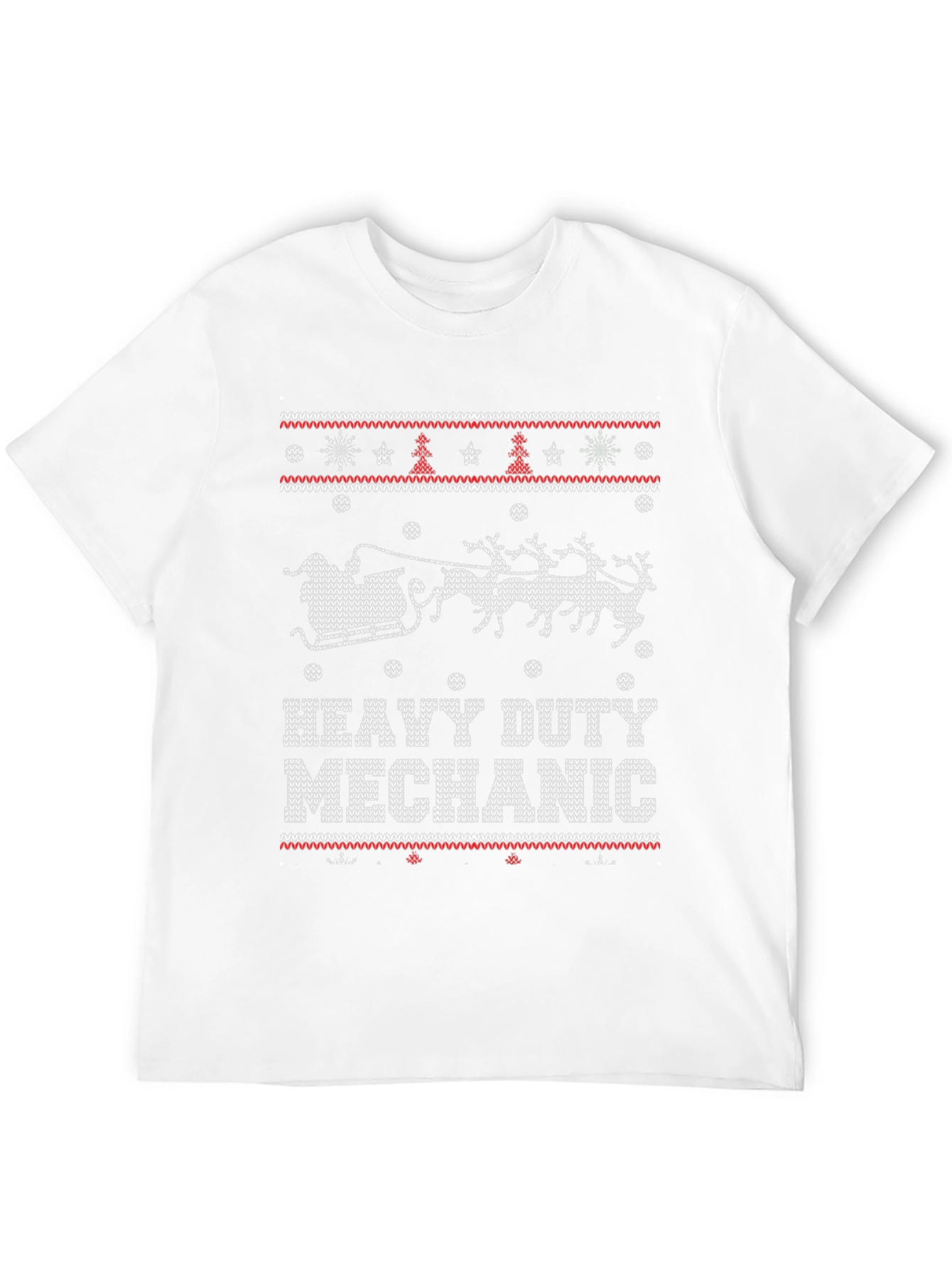 Heavy Duty Mechanic Ugly Christmas Sweater T-Shirt