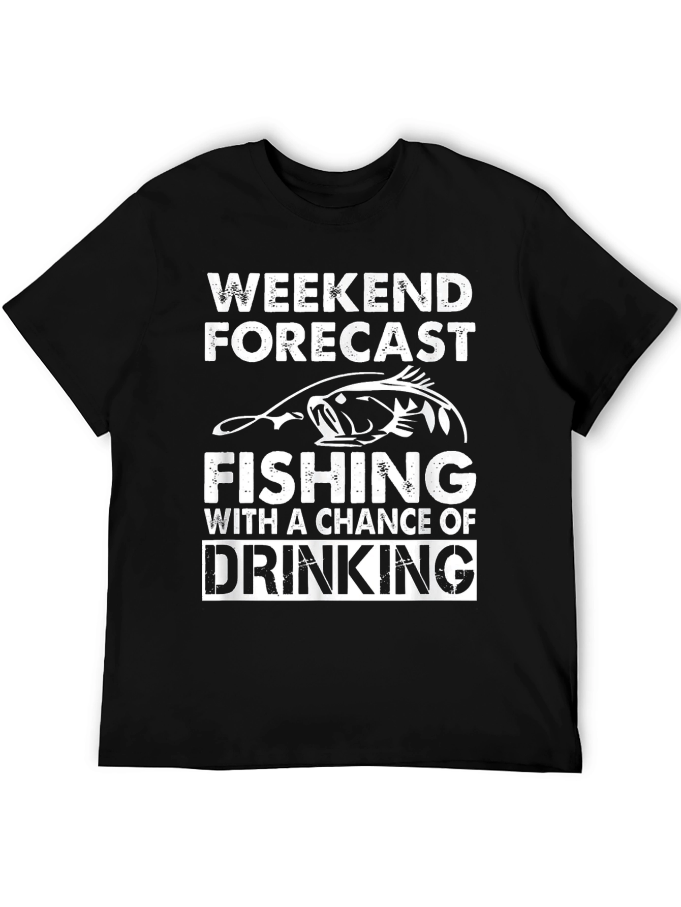 Weekend Forecast Fishing & Drinking Graphic Tee